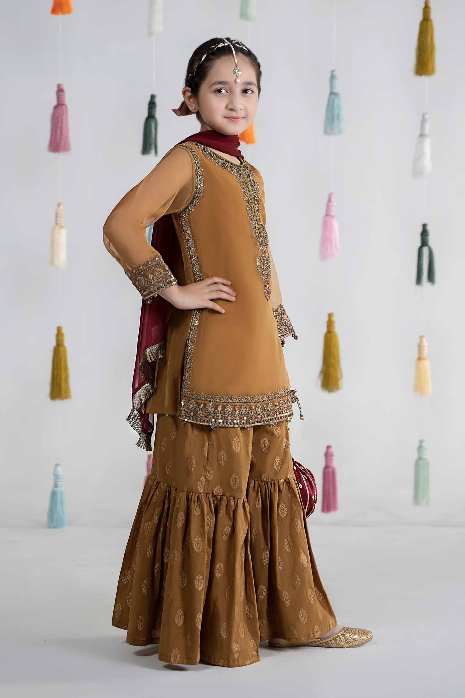 3 Piece Embroidered Organza Suit - Image 7