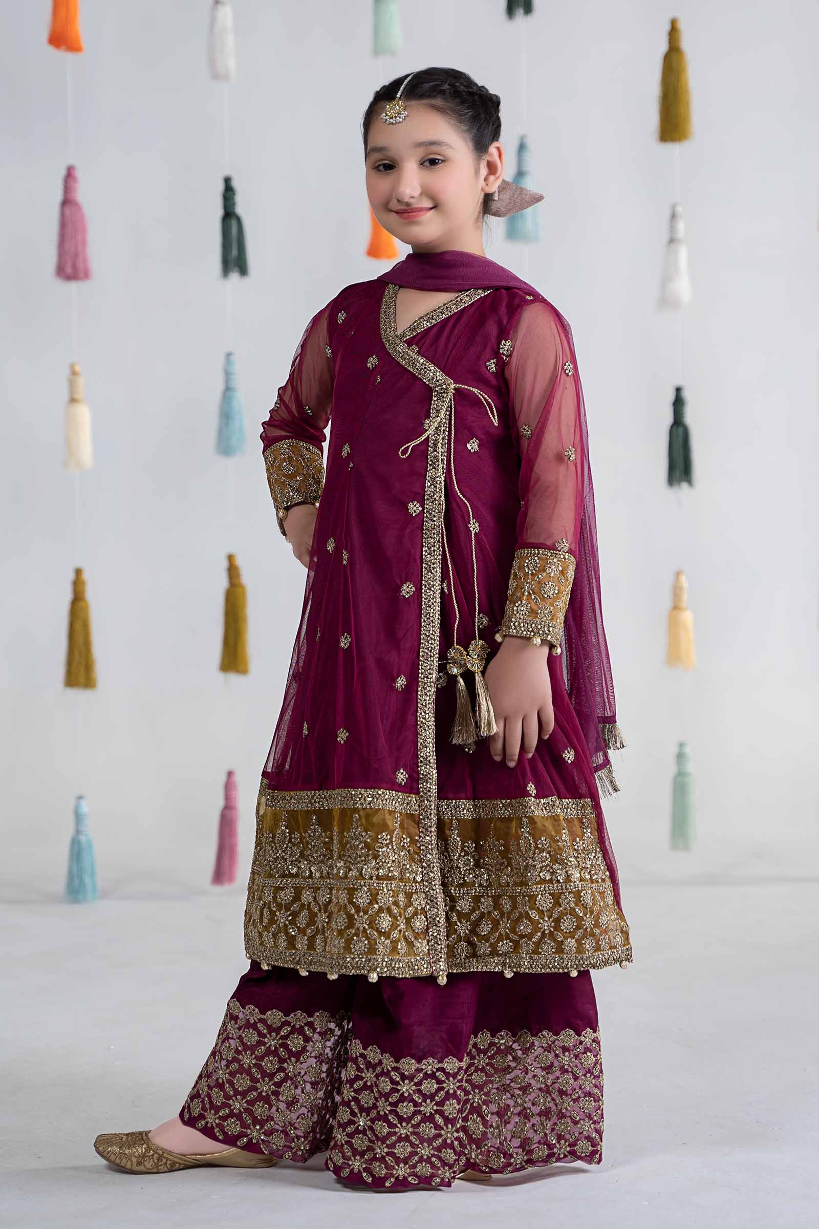 3 Piece Embroidered Net Suit - Image 7