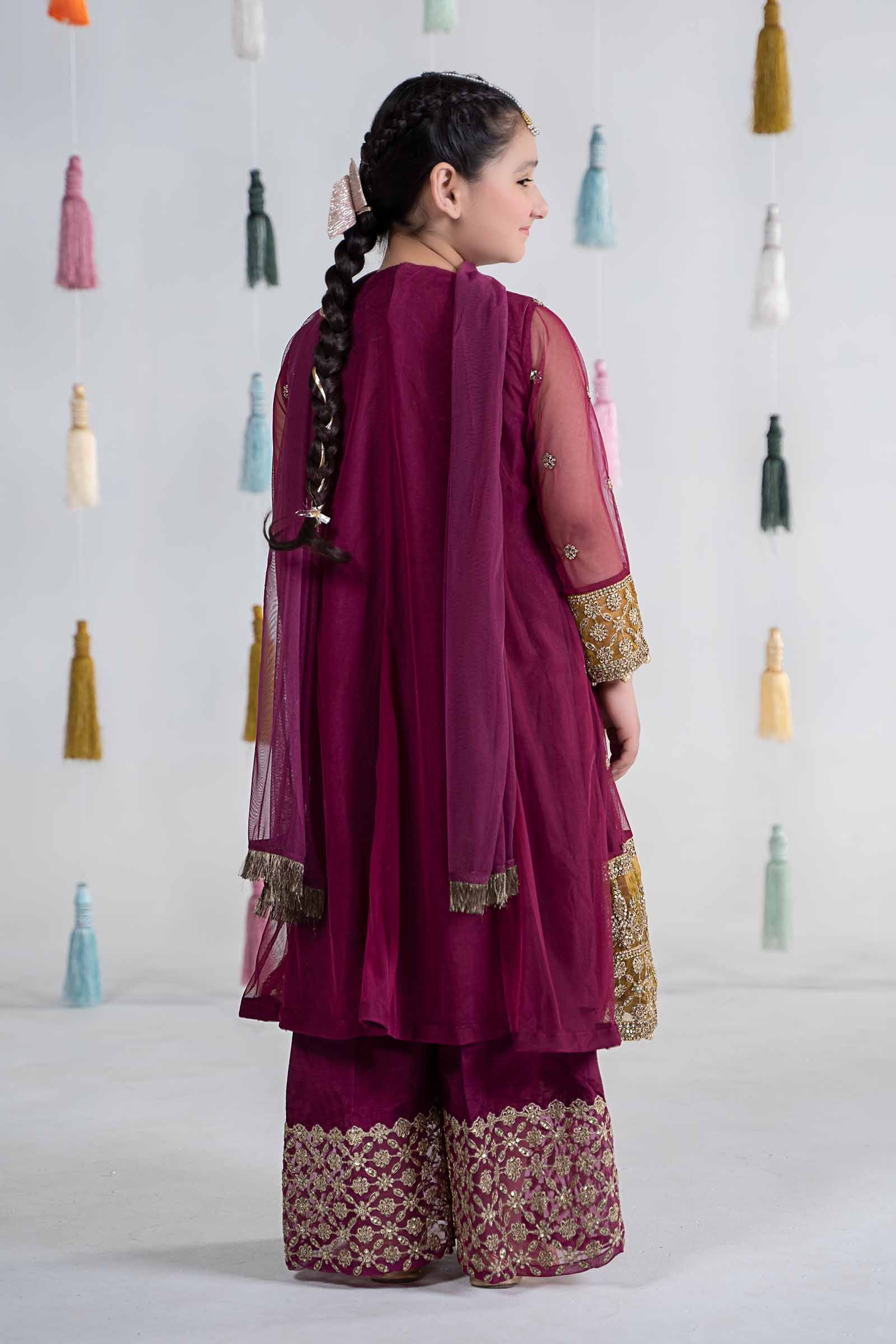 3 Piece Embroidered Net Suit - Image 8