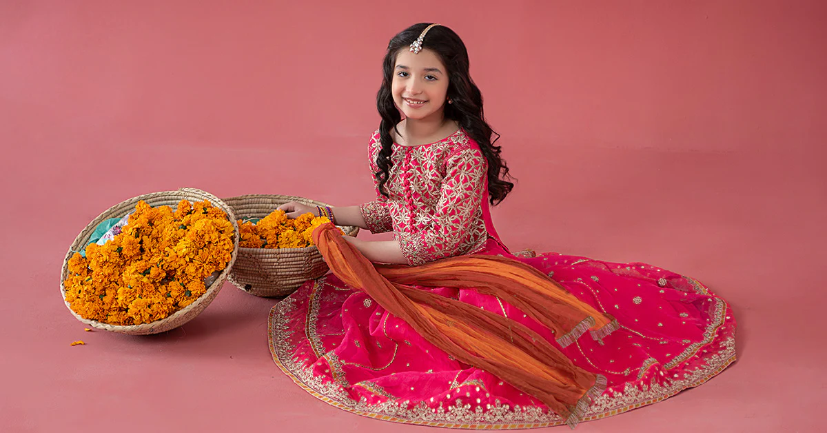 3 Piece Embroidered Poly Organza Suit - Image 8