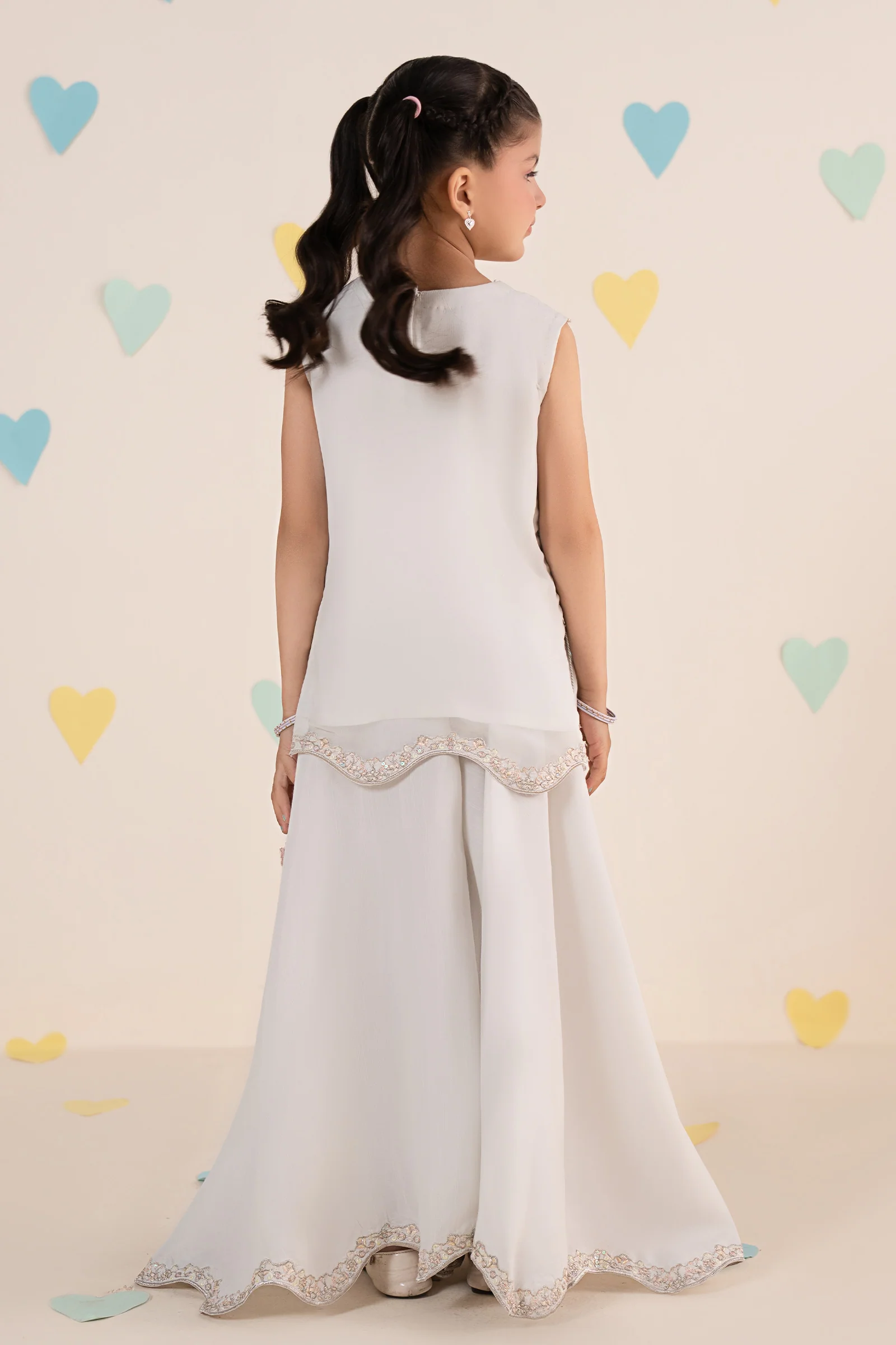 2 Piece Embroidered Chiffon Suit - Image 9