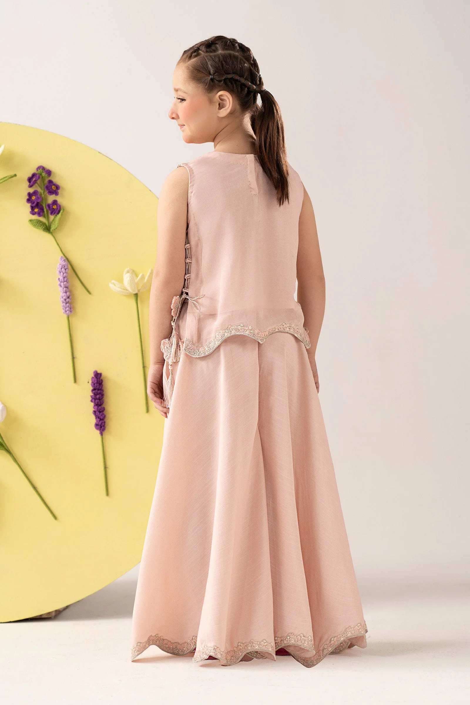 2 Piece Embroidered Chiffon Suit - Image 7