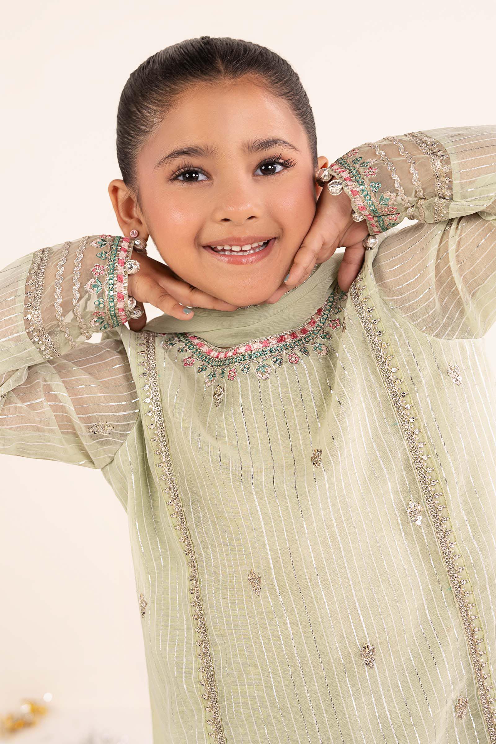 3 Piece Embroidered Yarn Dyed Suit - Image 4
