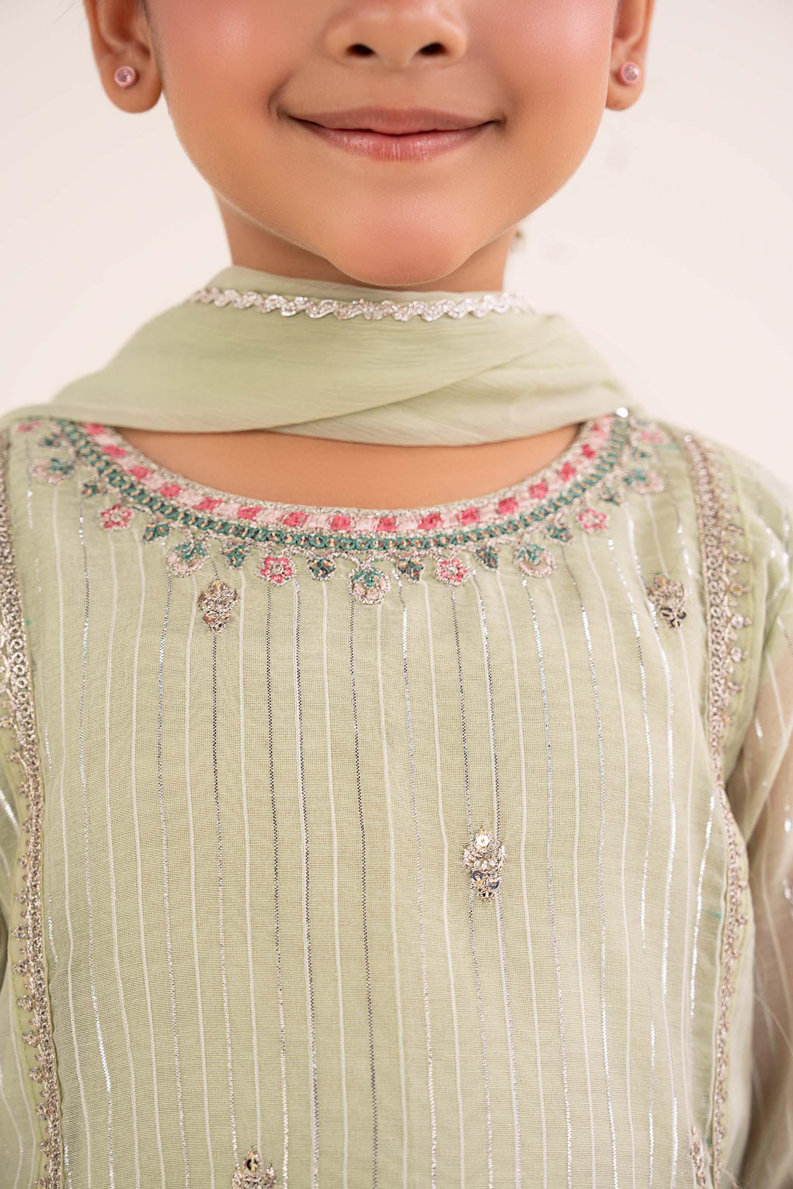 3 Piece Embroidered Yarn Dyed Suit - Image 5