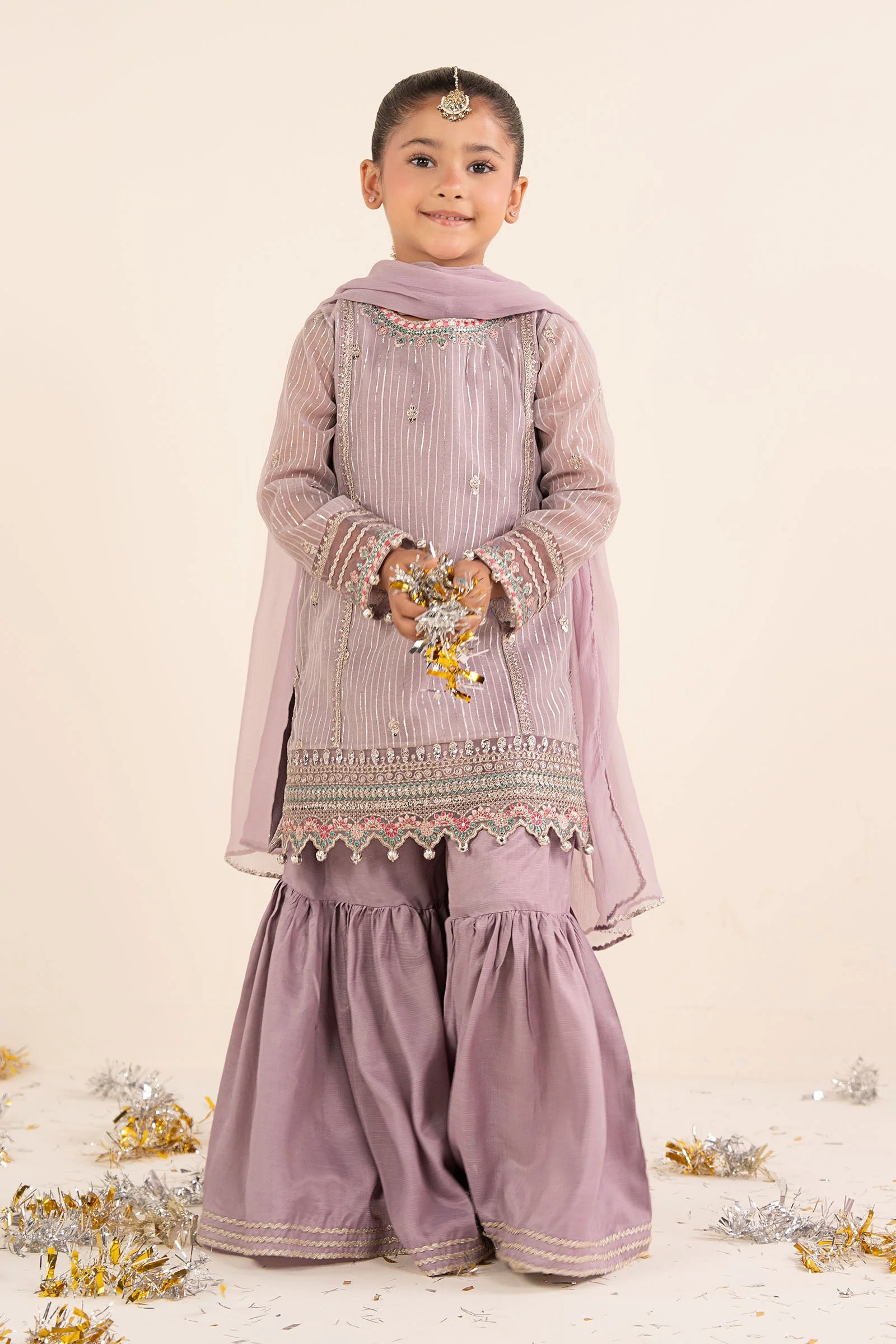 3 Piece Embroidered Yarn Dyed Suit