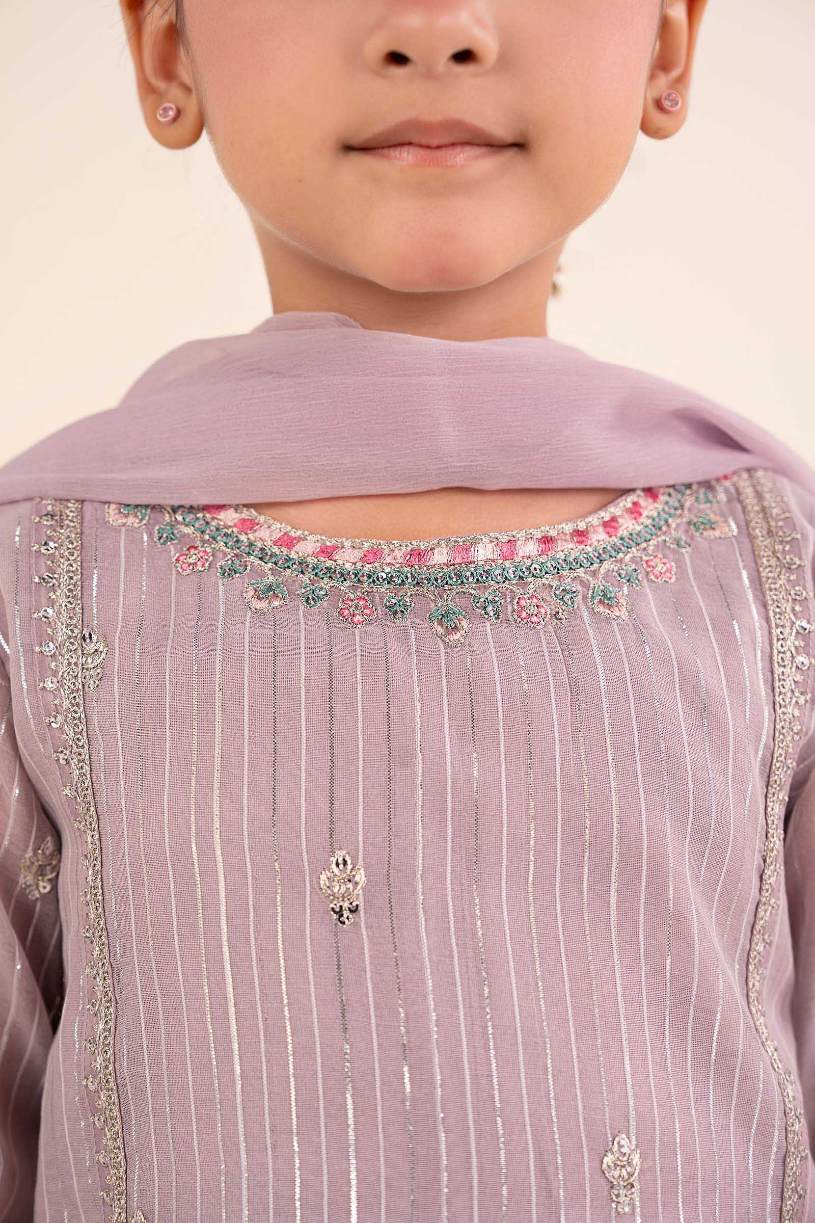 3 Piece Embroidered Yarn Dyed Suit - Image 2