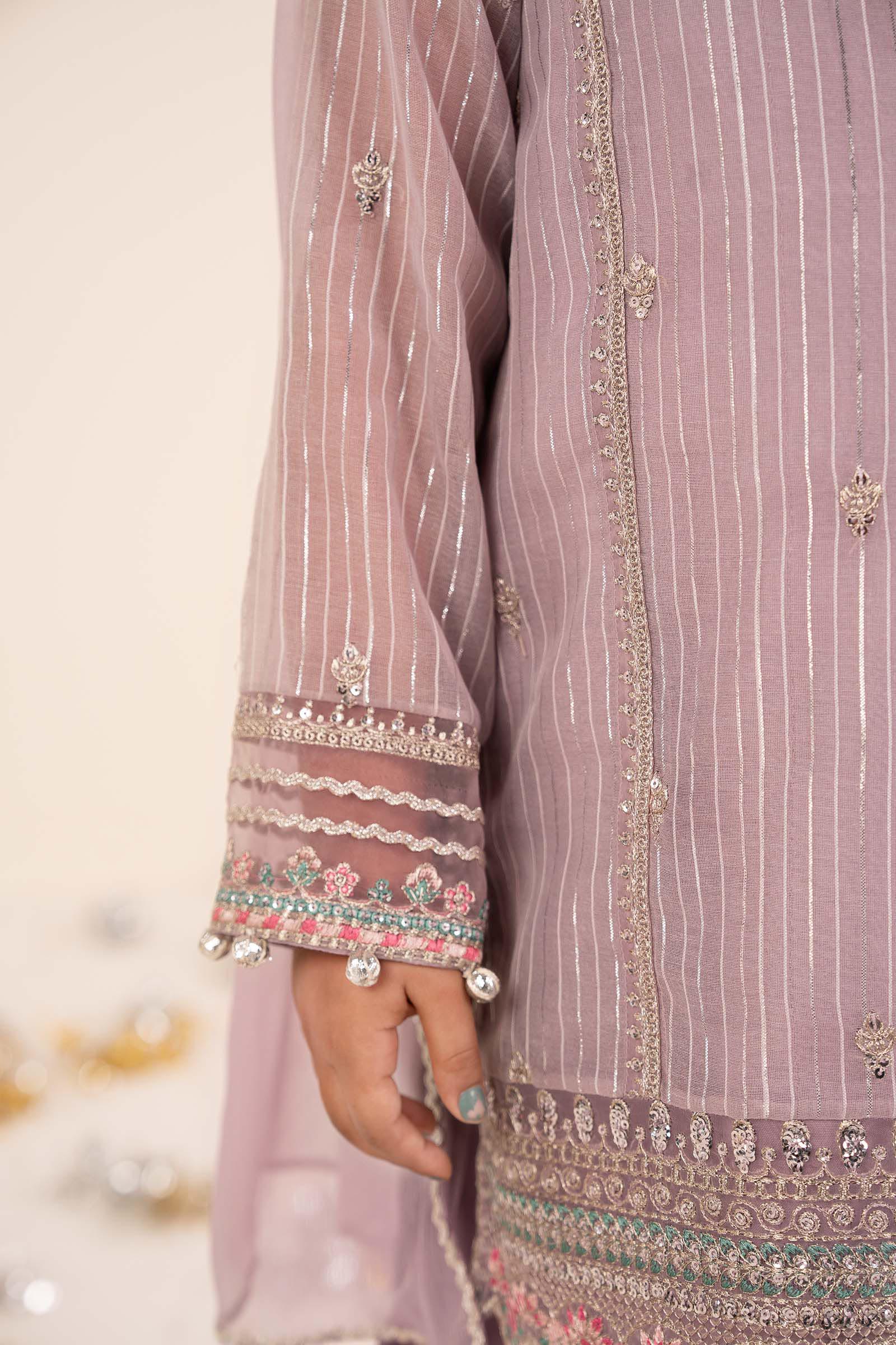 3 Piece Embroidered Yarn Dyed Suit - Image 3