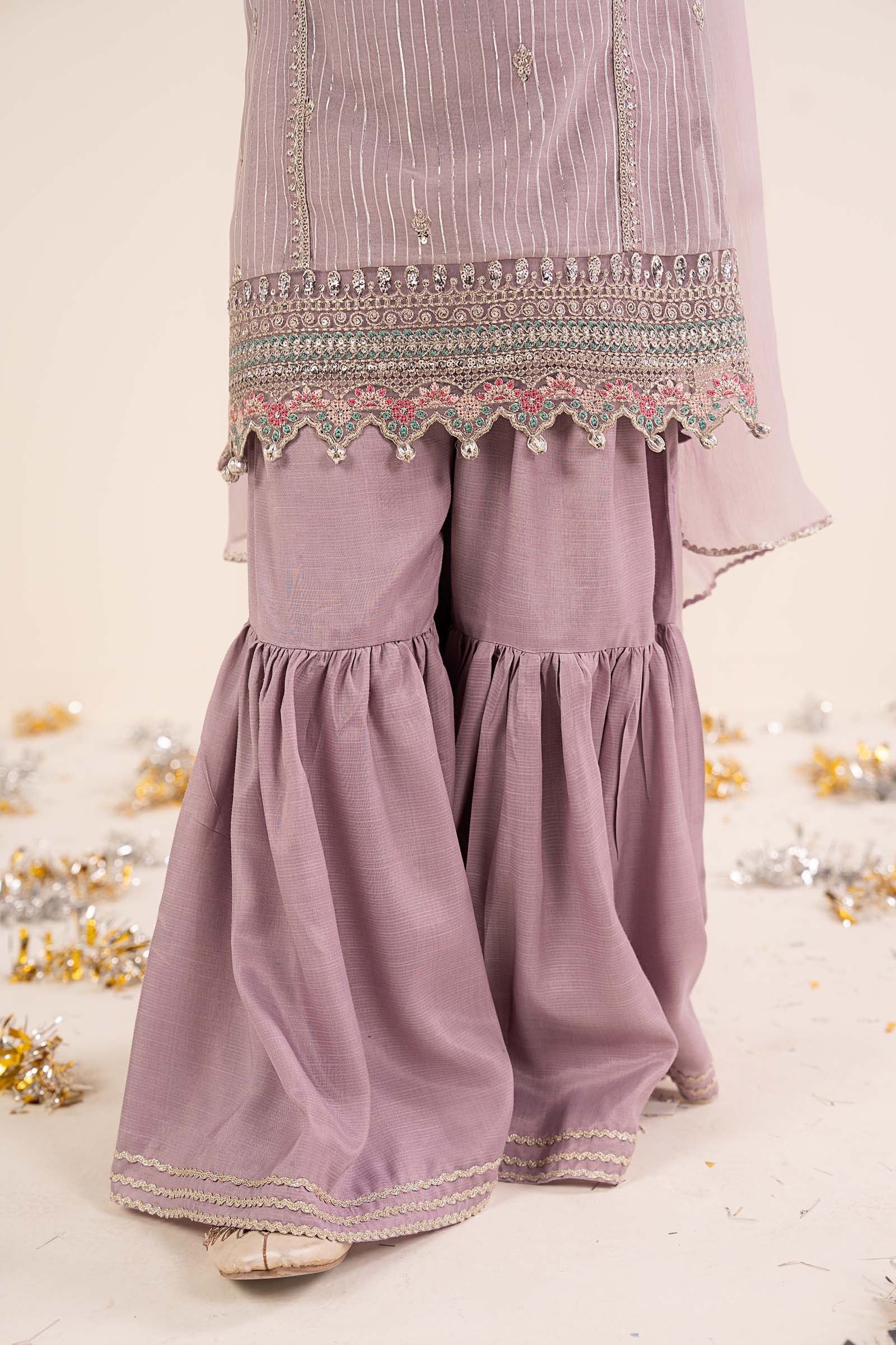 3 Piece Embroidered Yarn Dyed Suit - Image 4