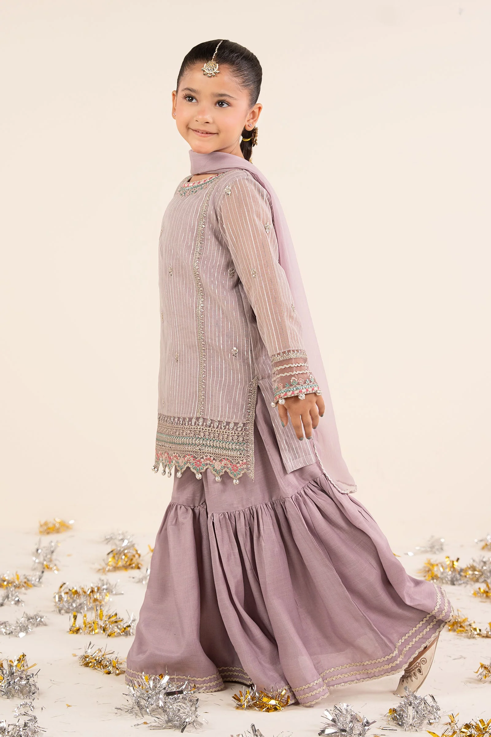 3 Piece Embroidered Yarn Dyed Suit - Image 5