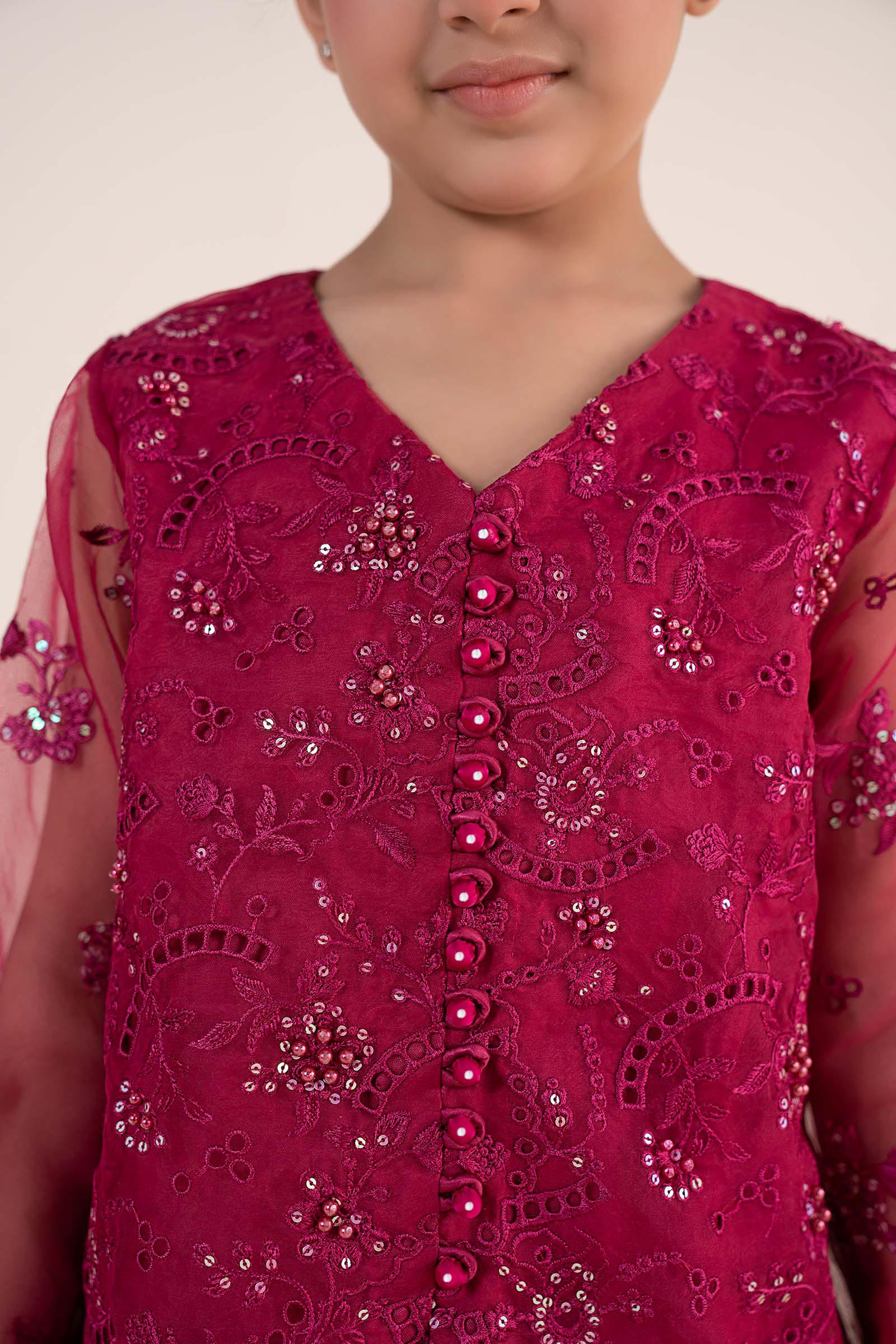 2 Piece Embroidered Organza Suit - Image 6