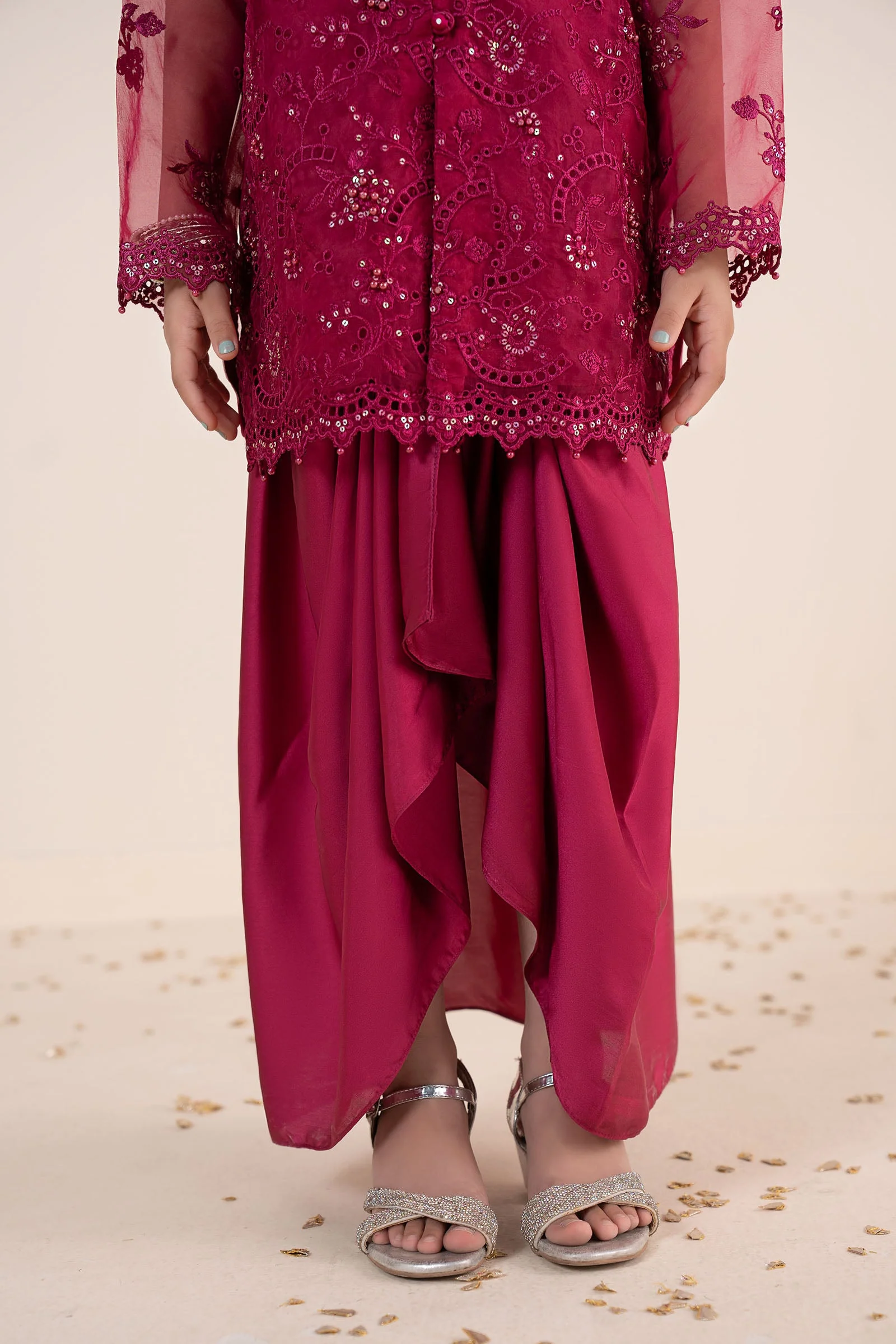 2 Piece Embroidered Organza Suit - Image 8