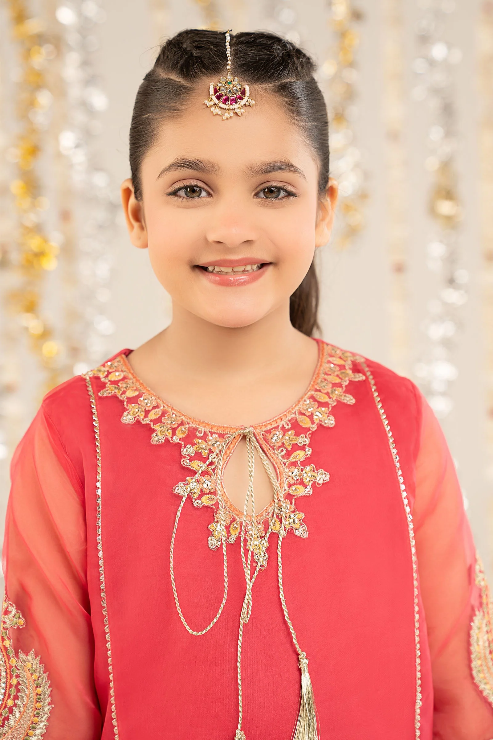2 Piece Embroidered Organza Suit - Image 2