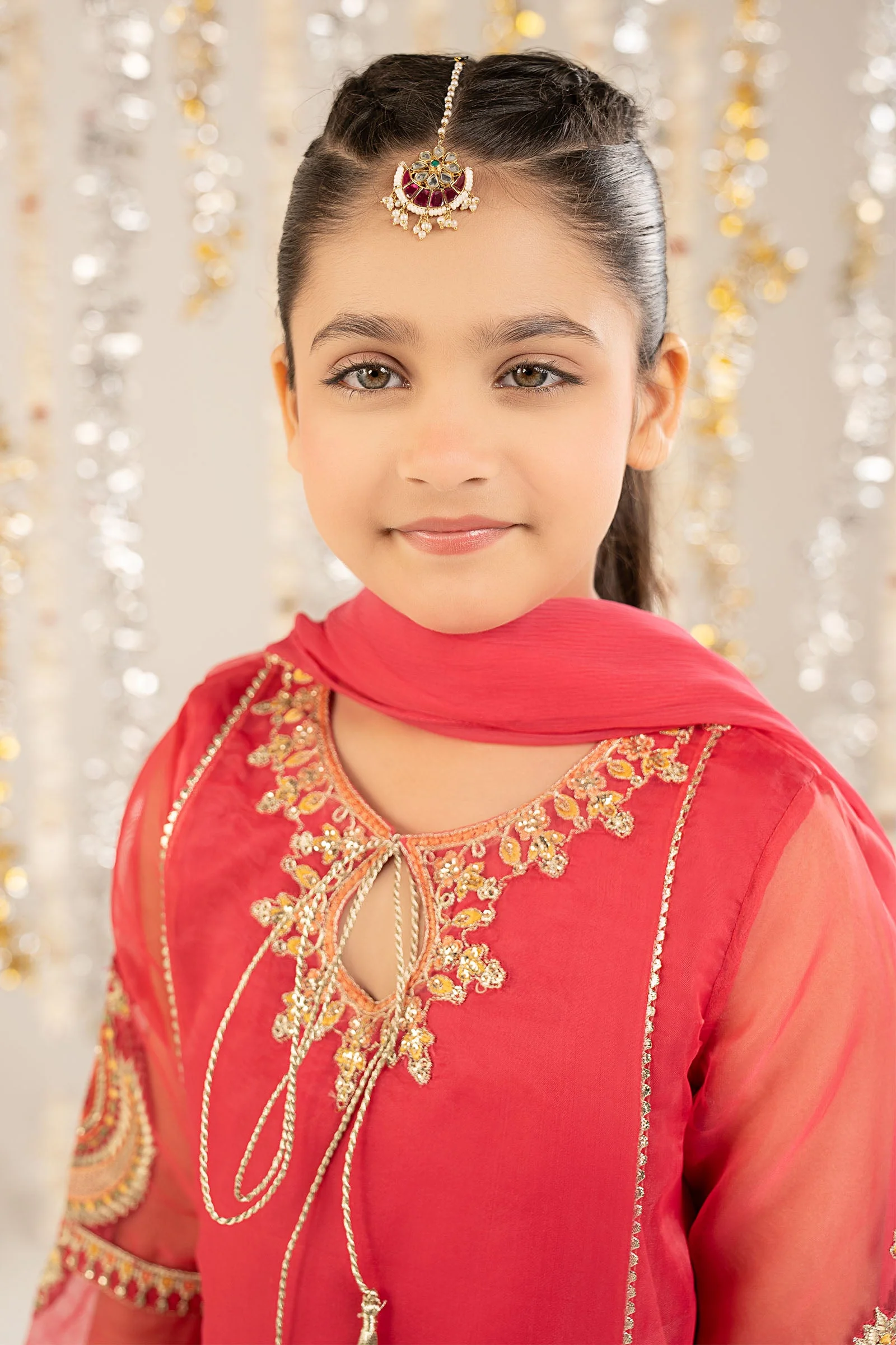 2 Piece Embroidered Organza Suit - Image 3