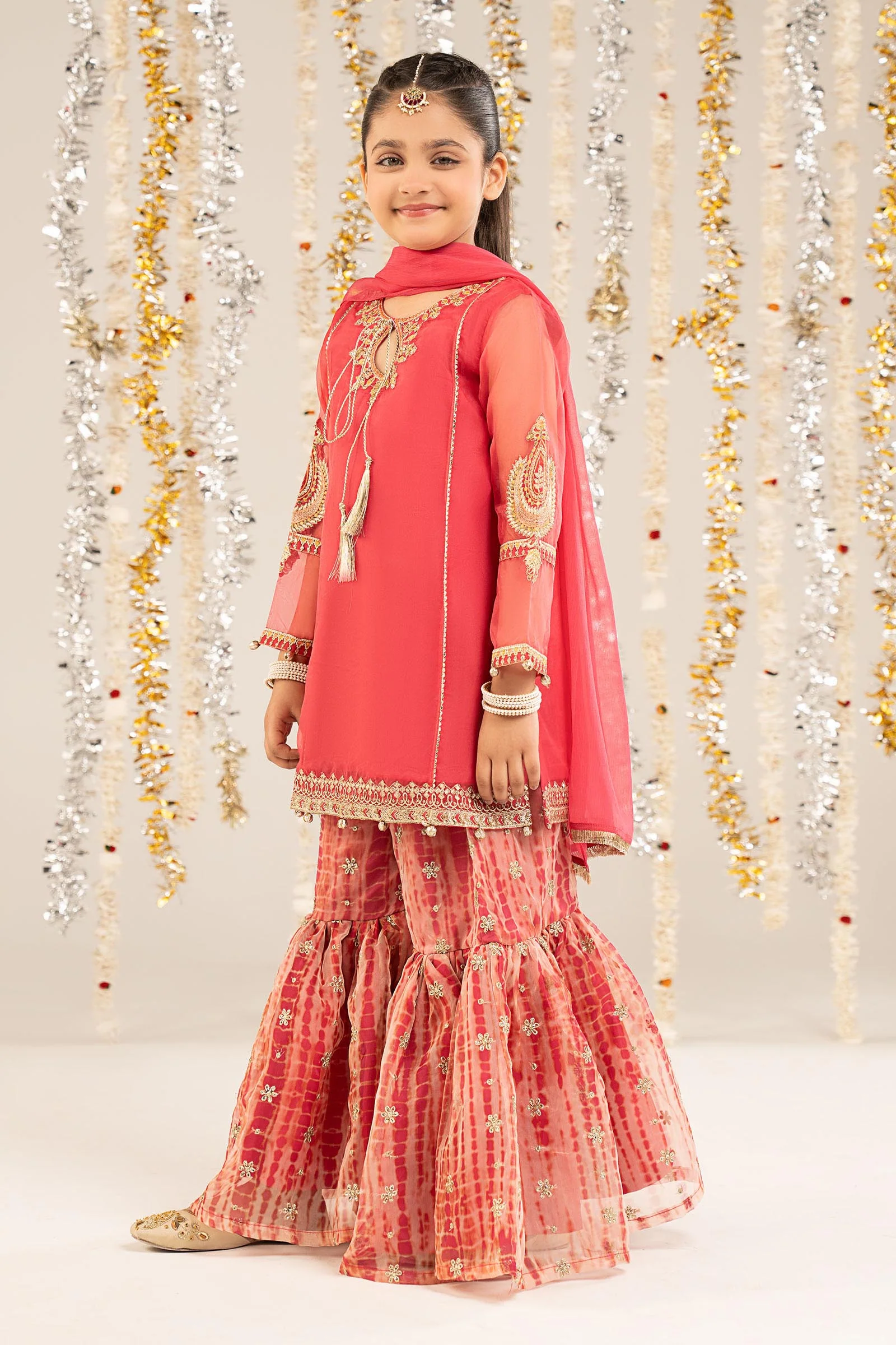 2 Piece Embroidered Organza Suit - Image 6