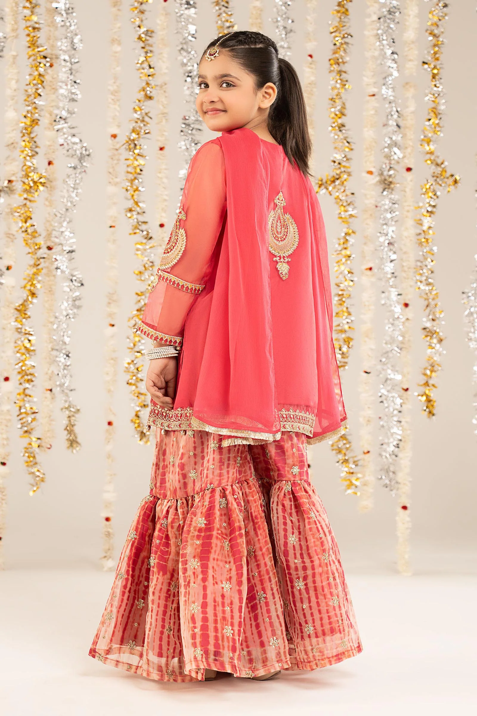 2 Piece Embroidered Organza Suit - Image 7