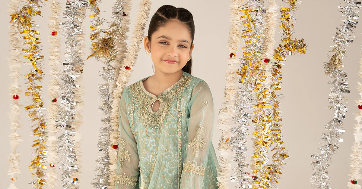 2 Piece Embroidered Organza Suit - Image 10