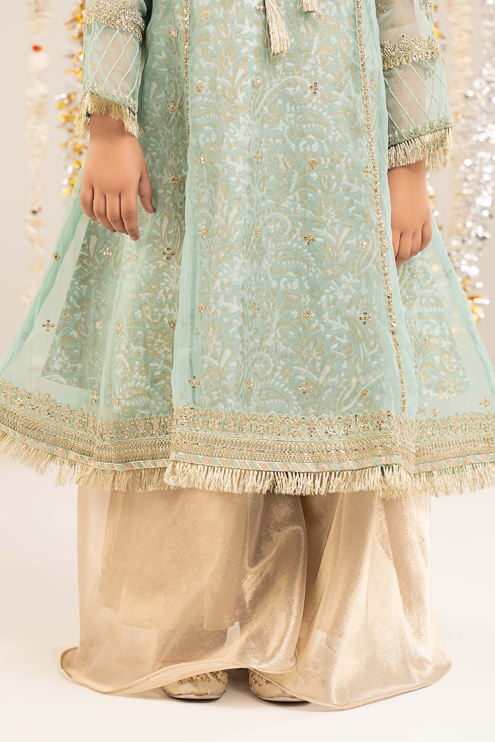 2 Piece Embroidered Organza Suit - Image 7