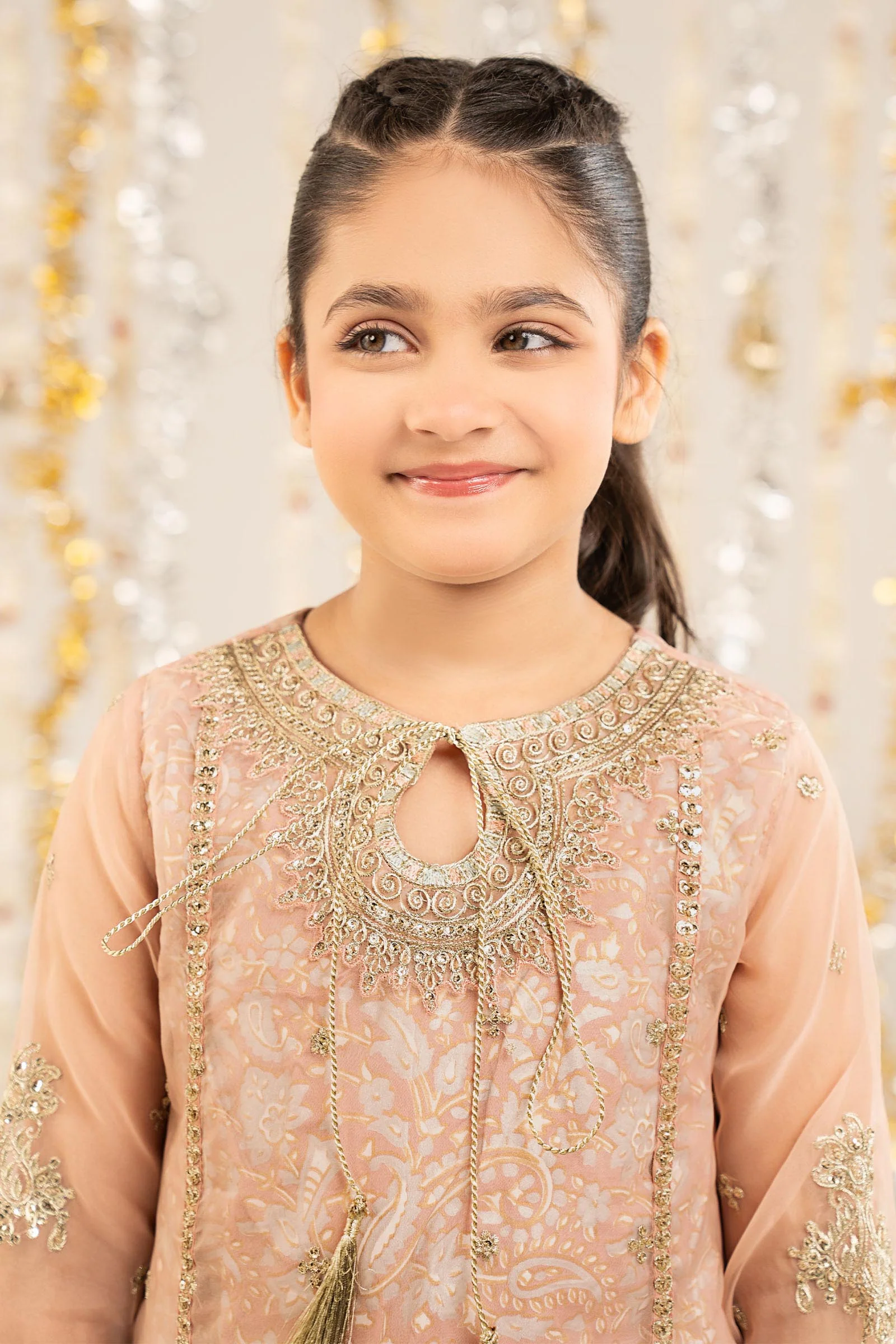 2 Piece Embroidered Organza Suit - Image 3