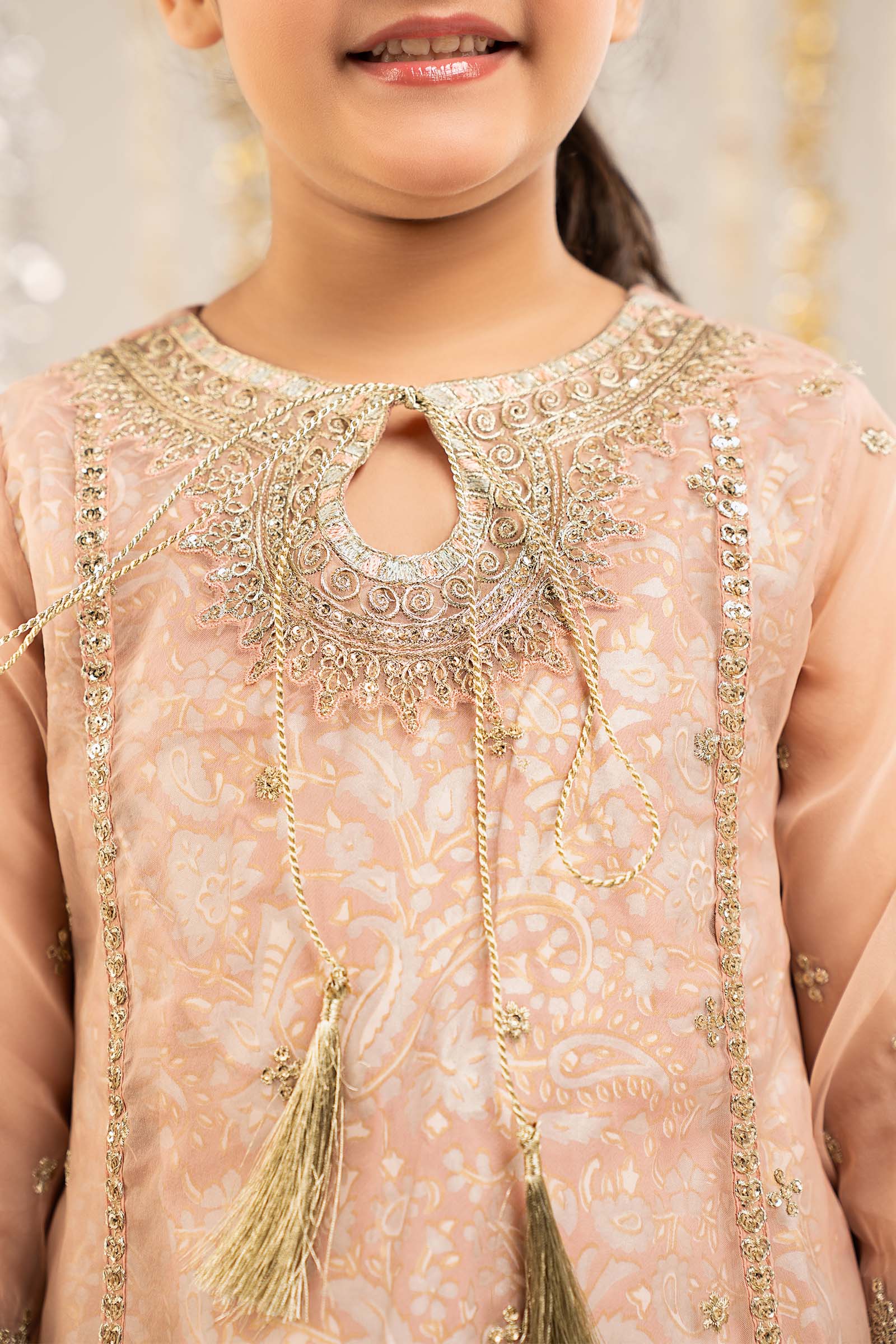 2 Piece Embroidered Organza Suit - Image 4