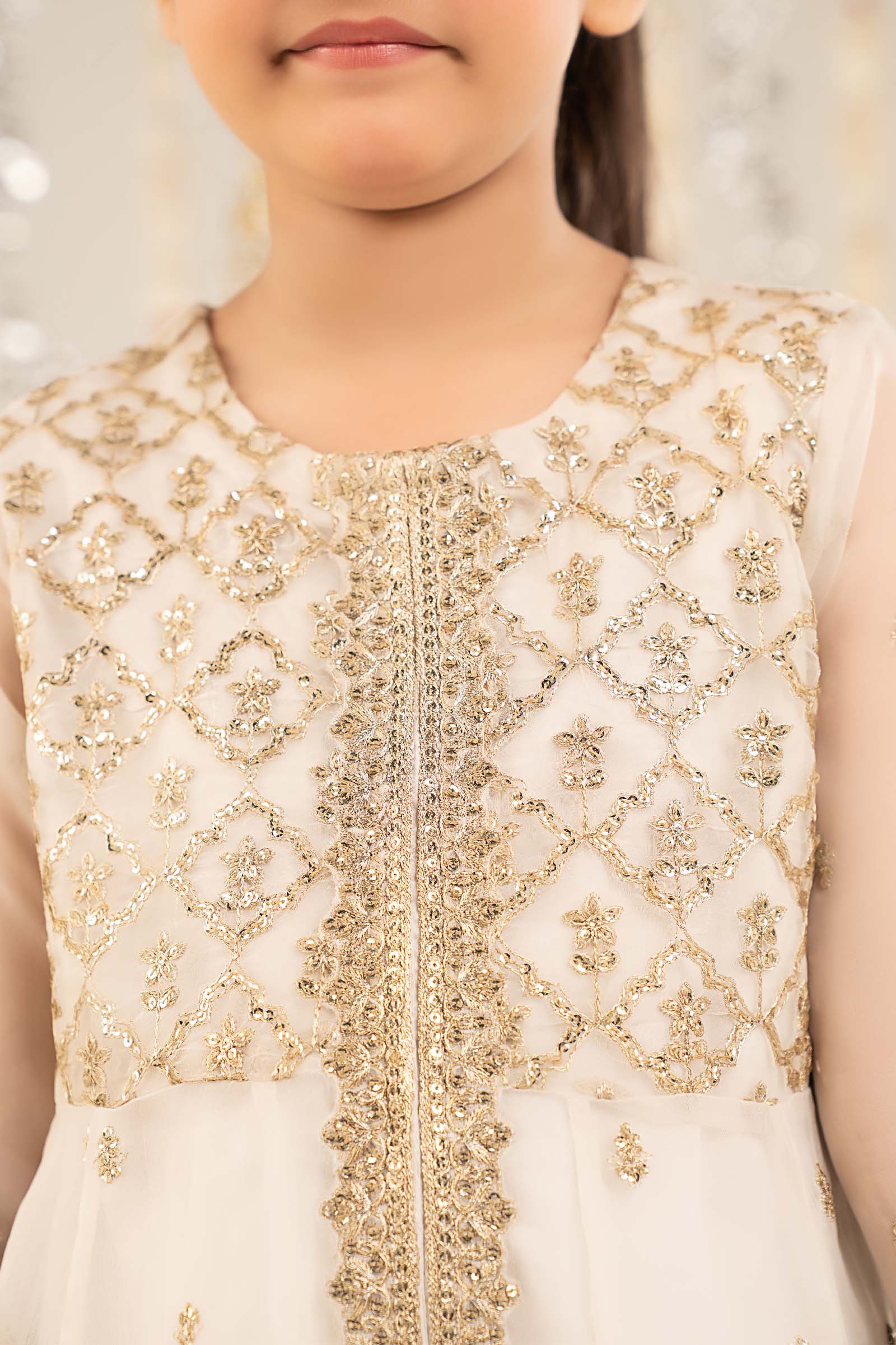 2 Piece Embroidered Organza Suit - Image 4