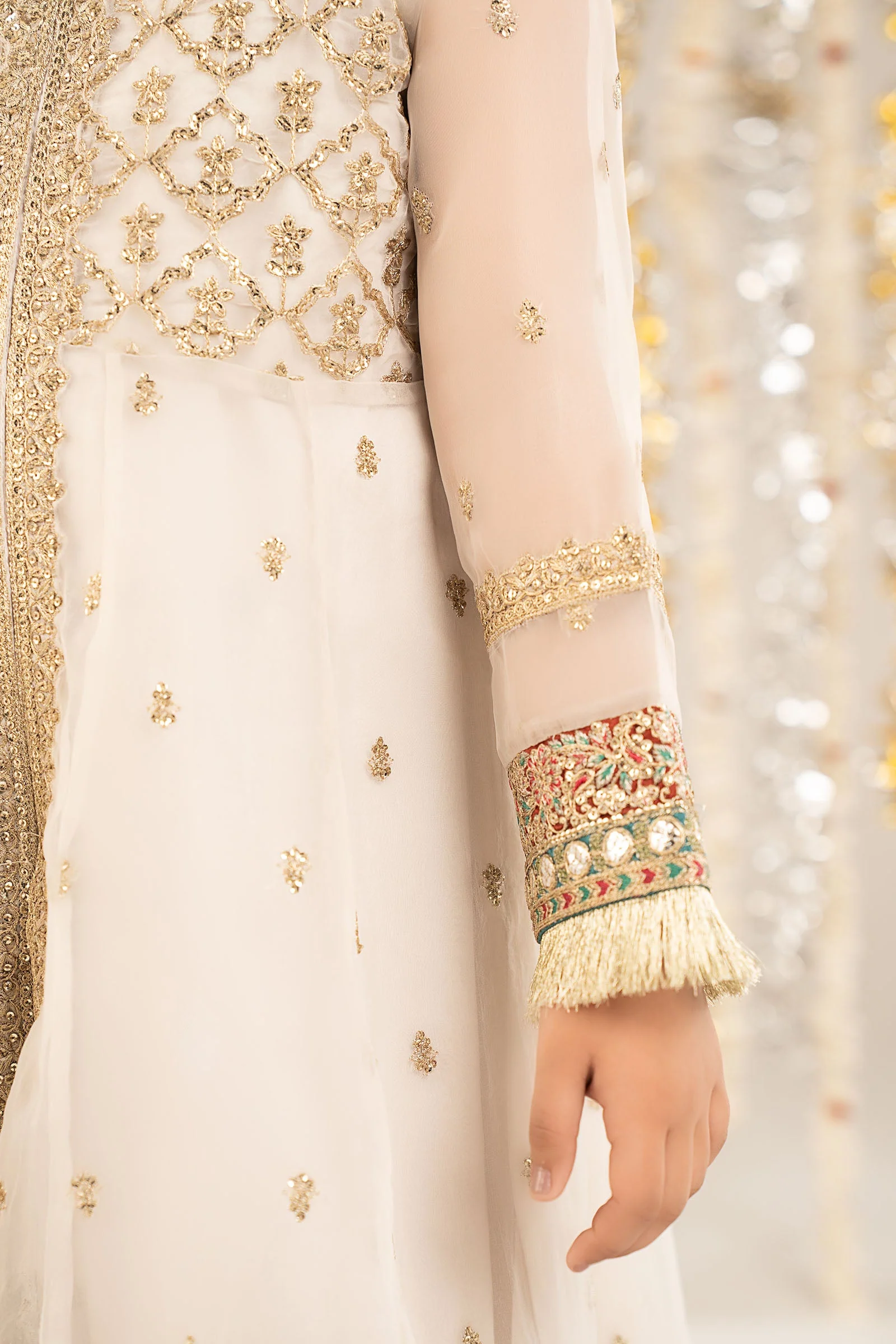 2 Piece Embroidered Organza Suit - Image 5