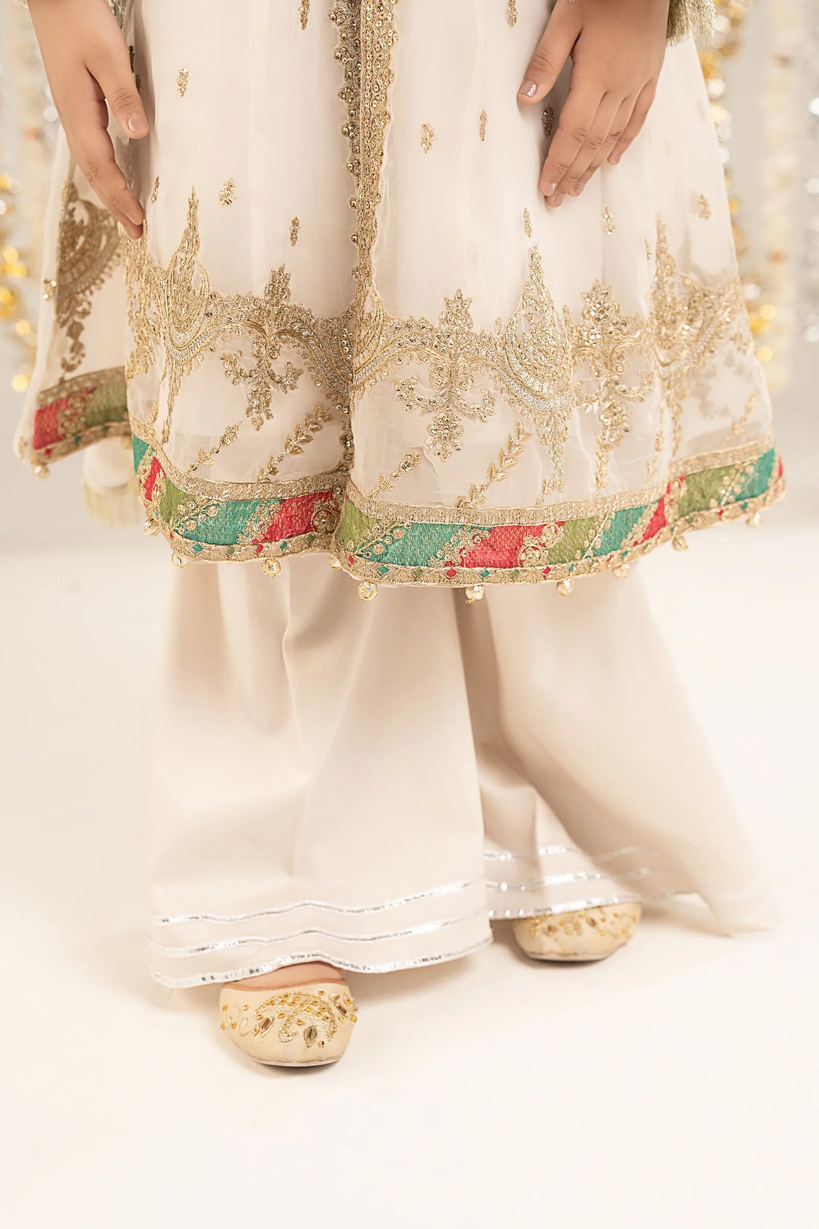 2 Piece Embroidered Organza Suit - Image 6