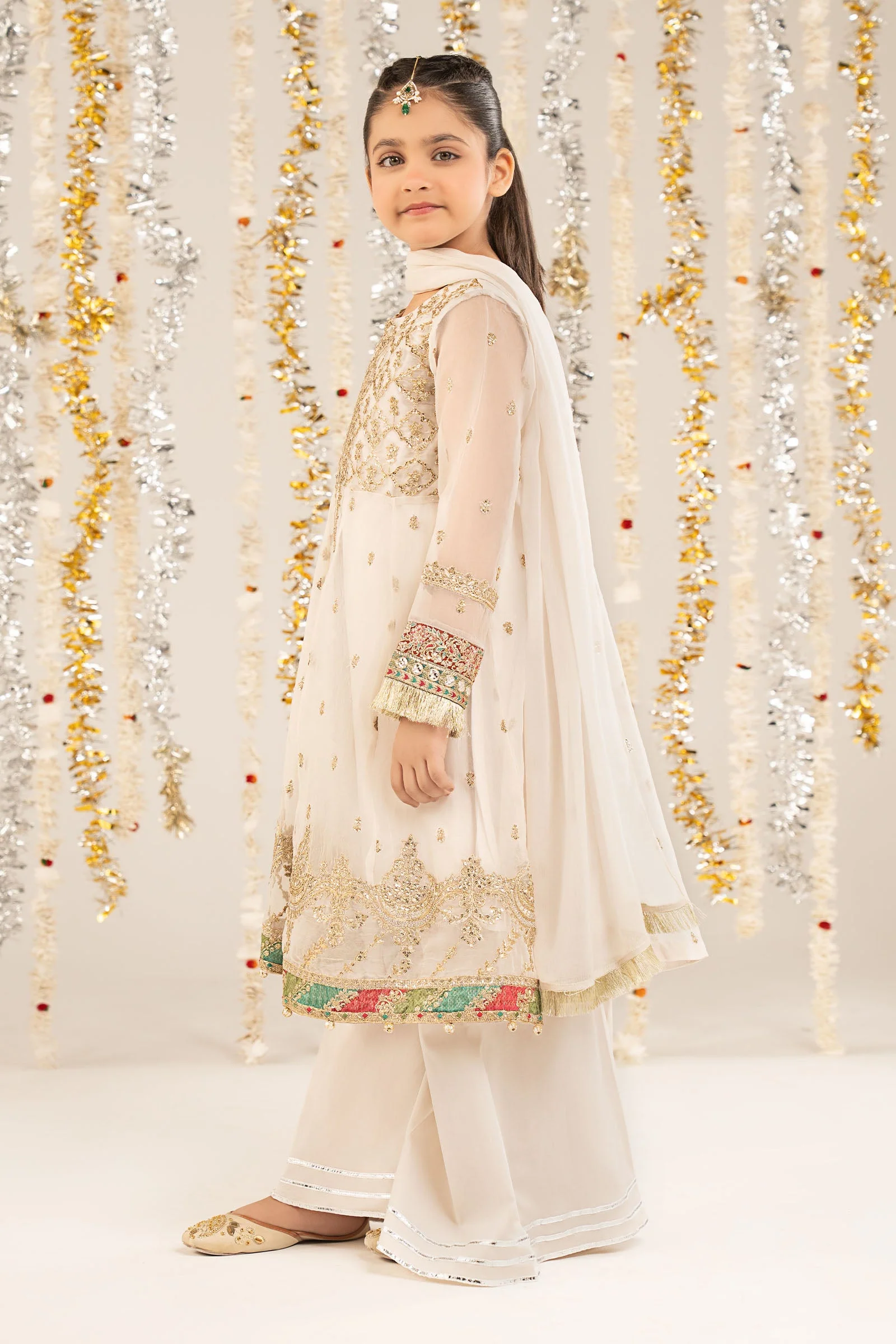 2 Piece Embroidered Organza Suit - Image 7