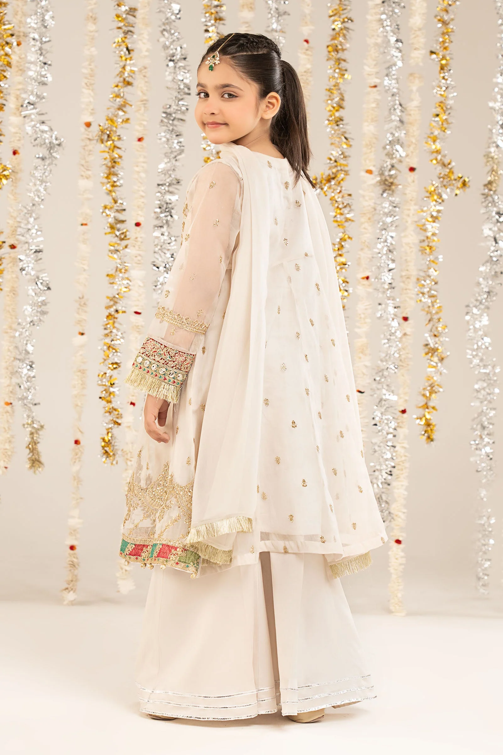 2 Piece Embroidered Organza Suit - Image 8