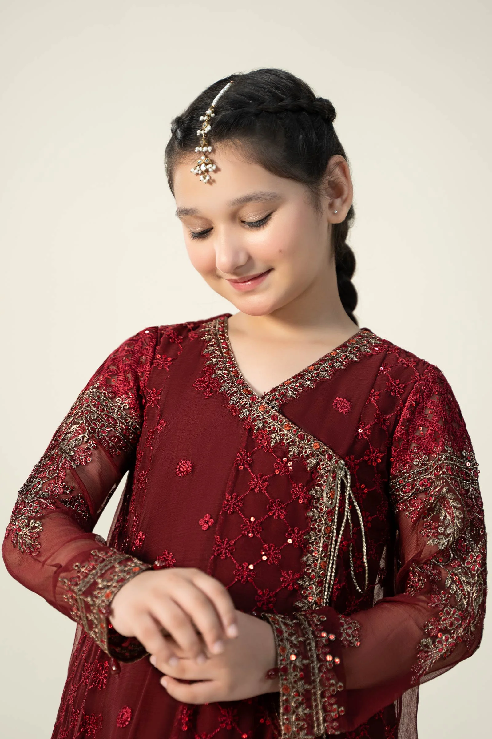 3 Piece Embroidered Suit - Image 2
