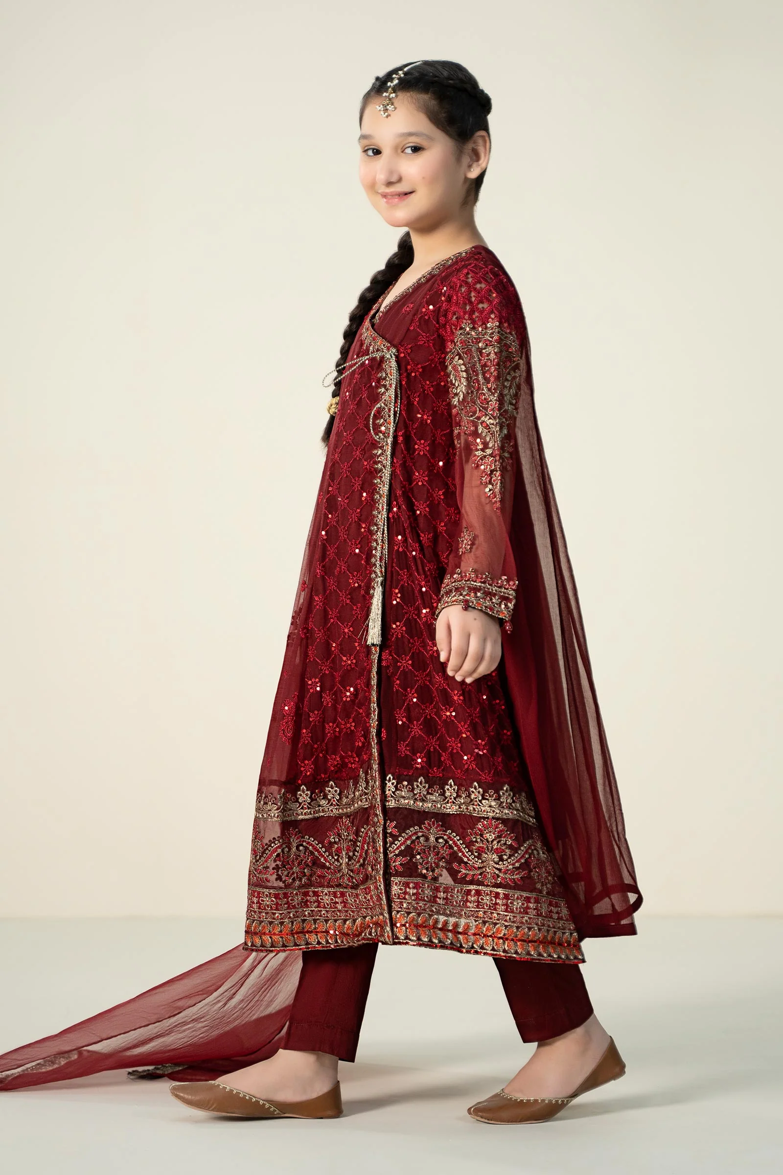 3 Piece Embroidered Suit - Image 5