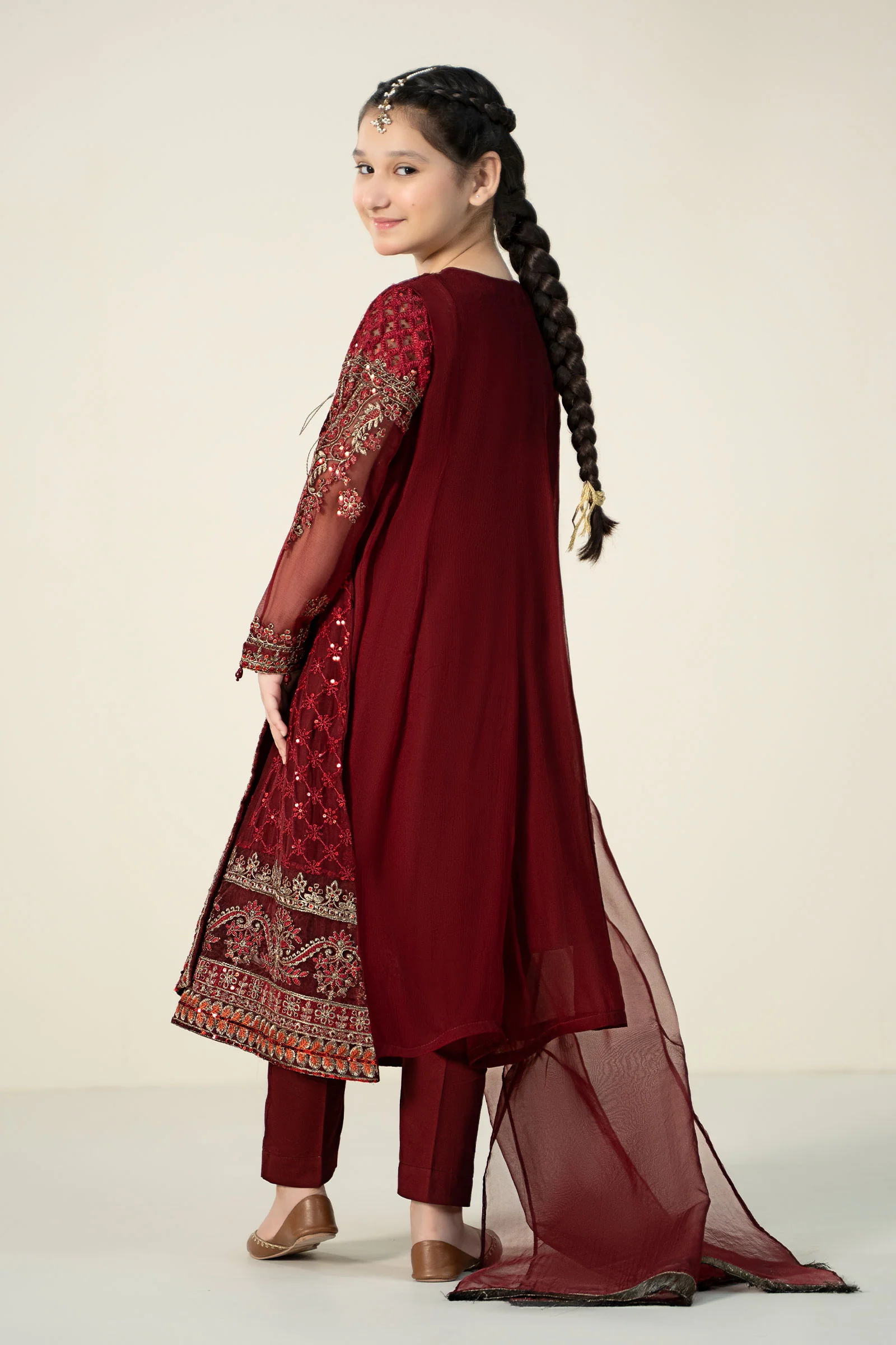 3 Piece Embroidered Suit - Image 6