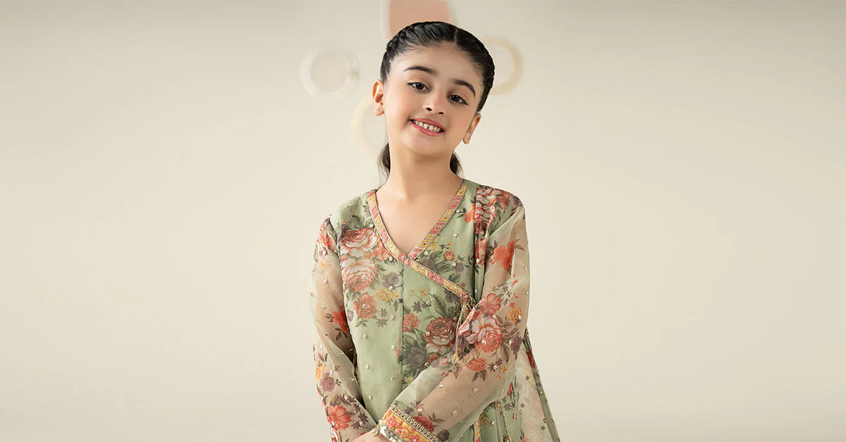 3 Piece Embroidered Organza Suit - Image 8