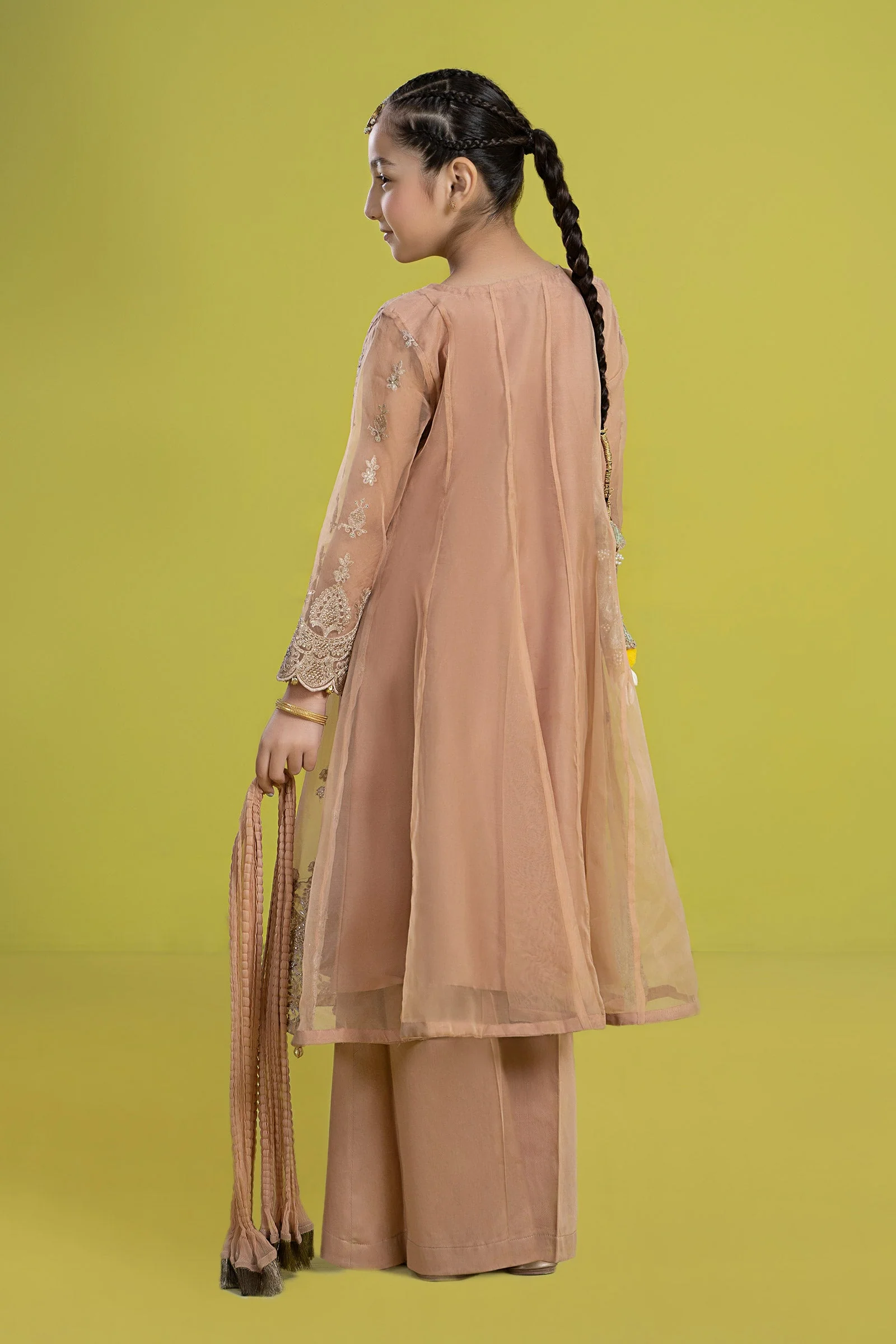 3 Piece Embroidered Organza Suit - Image 8