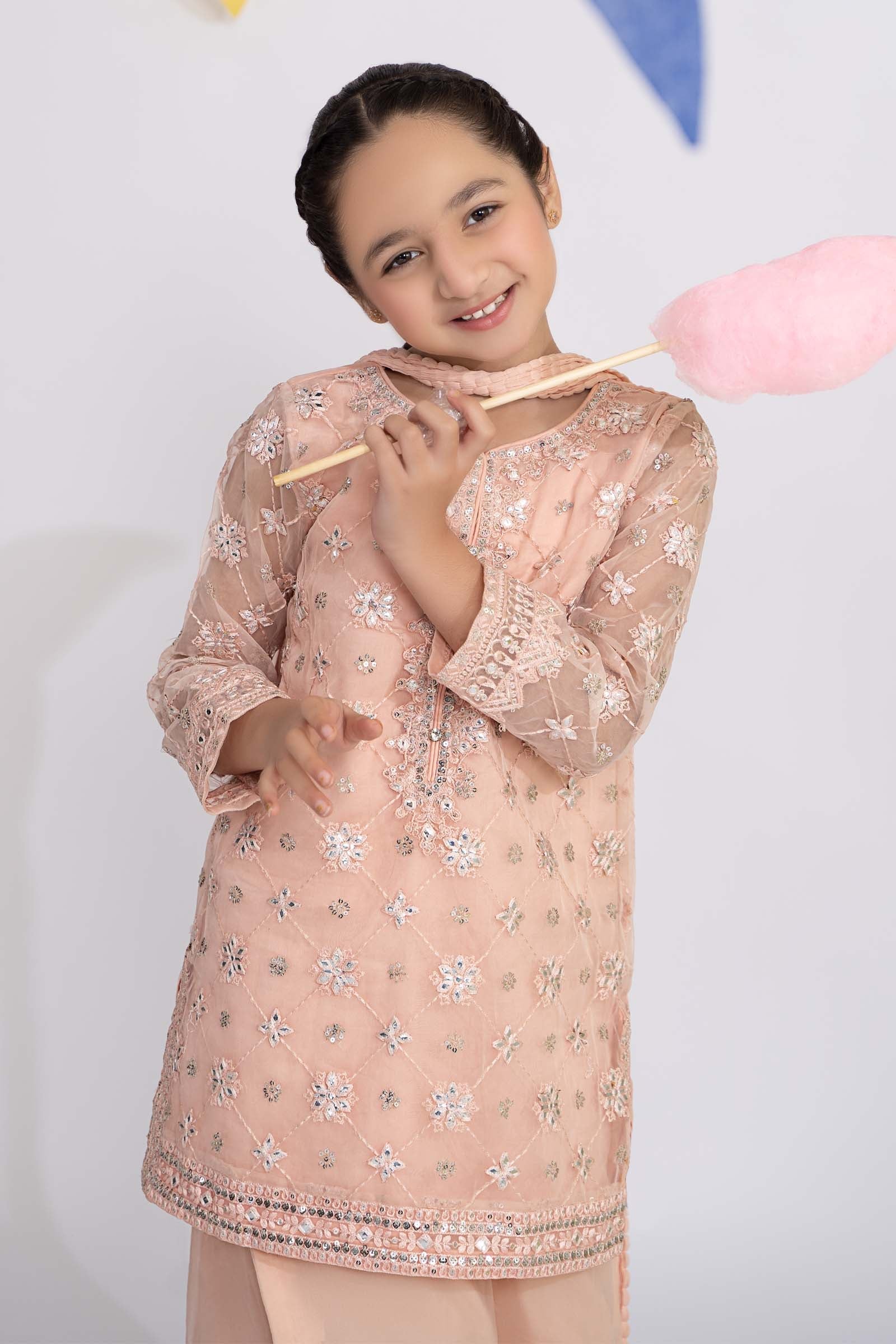 3 Piece Embroidered Organza Suit - Image 2