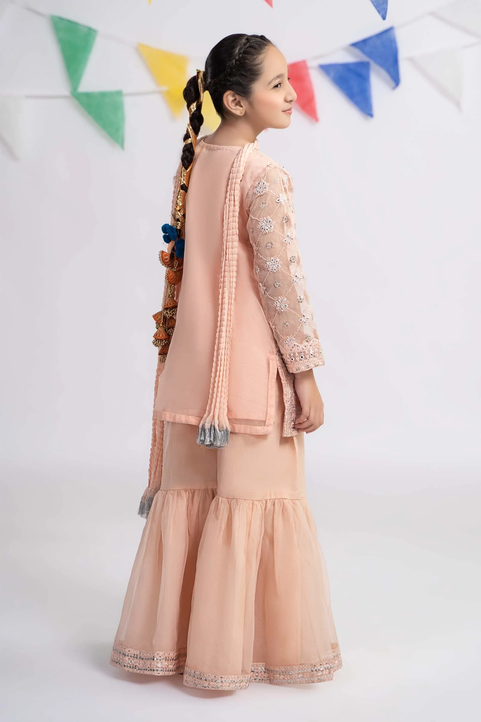 3 Piece Embroidered Organza Suit - Image 7