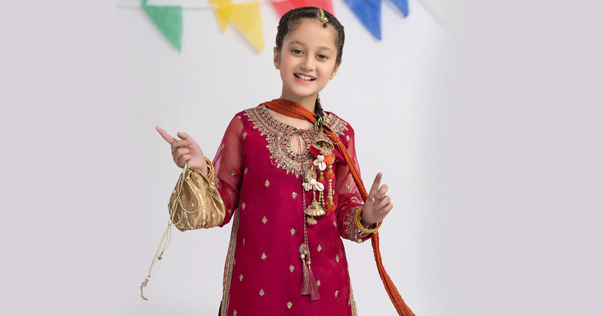 3 Piece Embroidered Organza Suit - Image 7