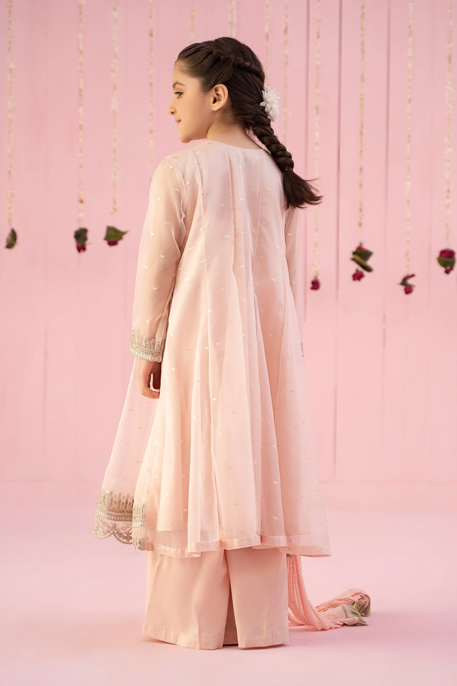 3 Piece Embroidered Organza Suit - Image 7