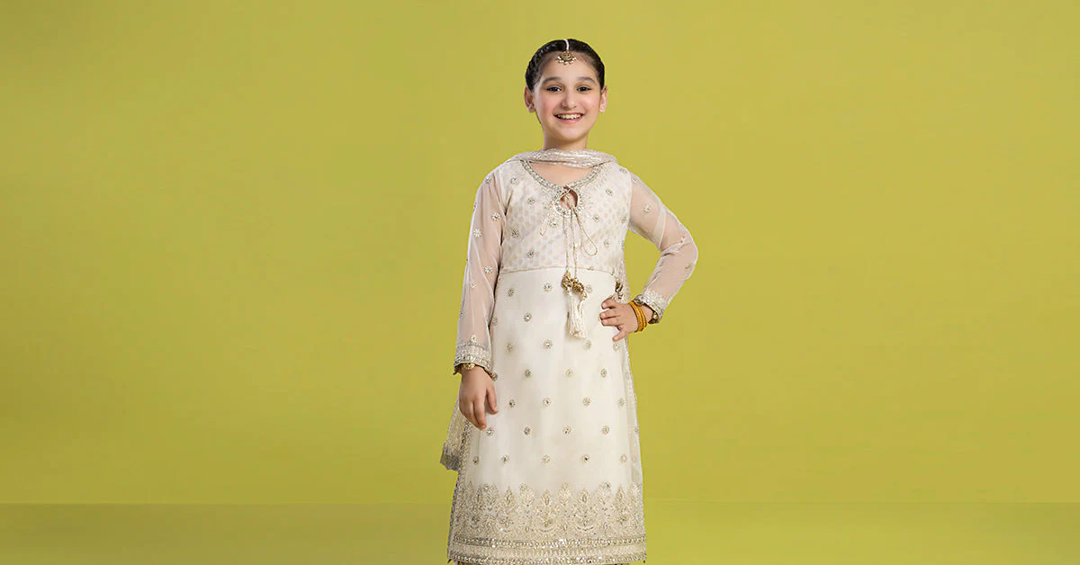 3 Piece Embroidered Organza Suit - Image 8