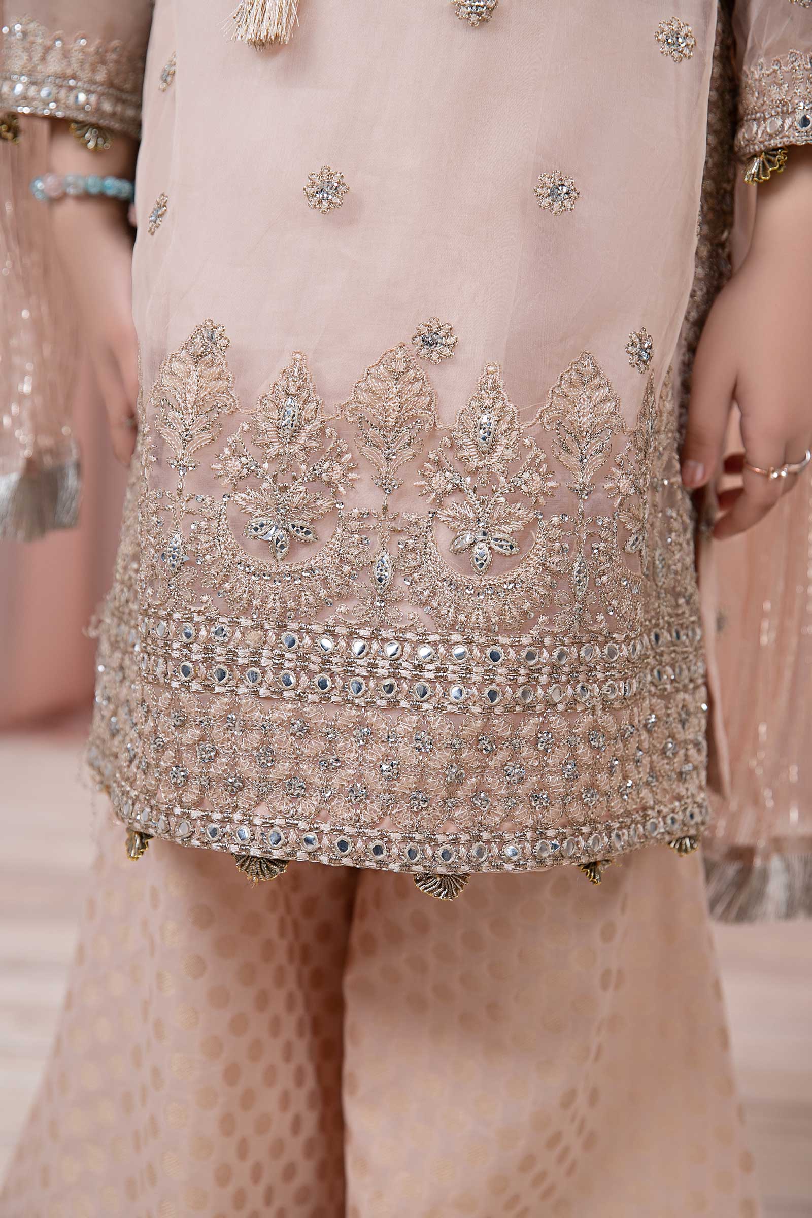 3 Piece Embroidered Organza Suit - Image 4
