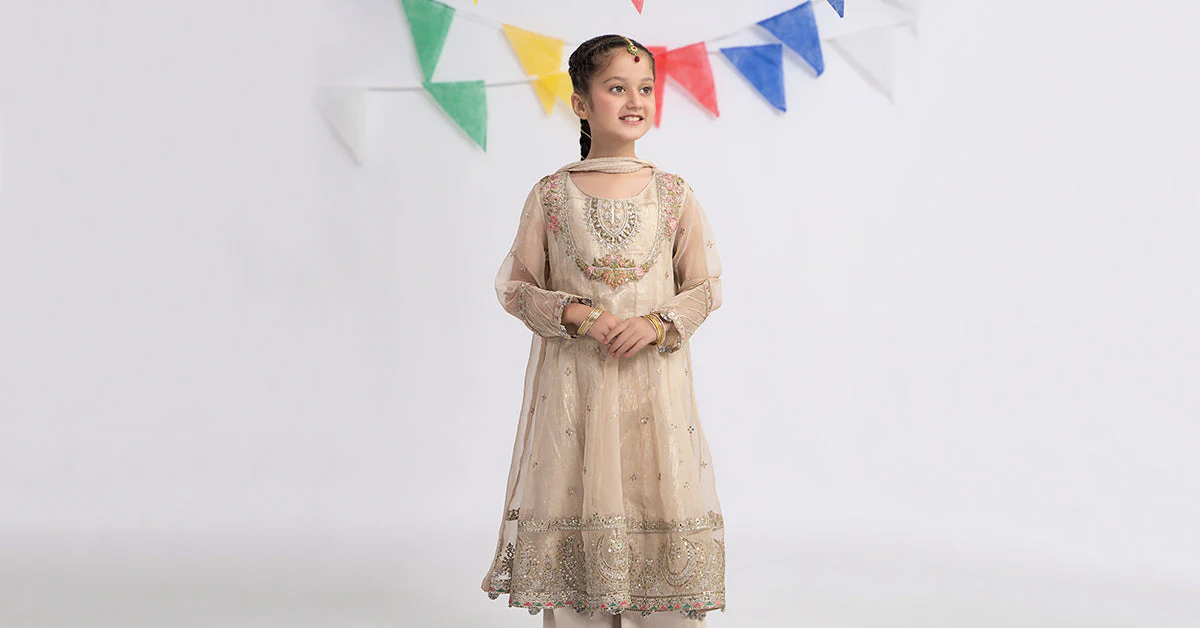 3 Piece Embroidered Organza Suit - Image 10