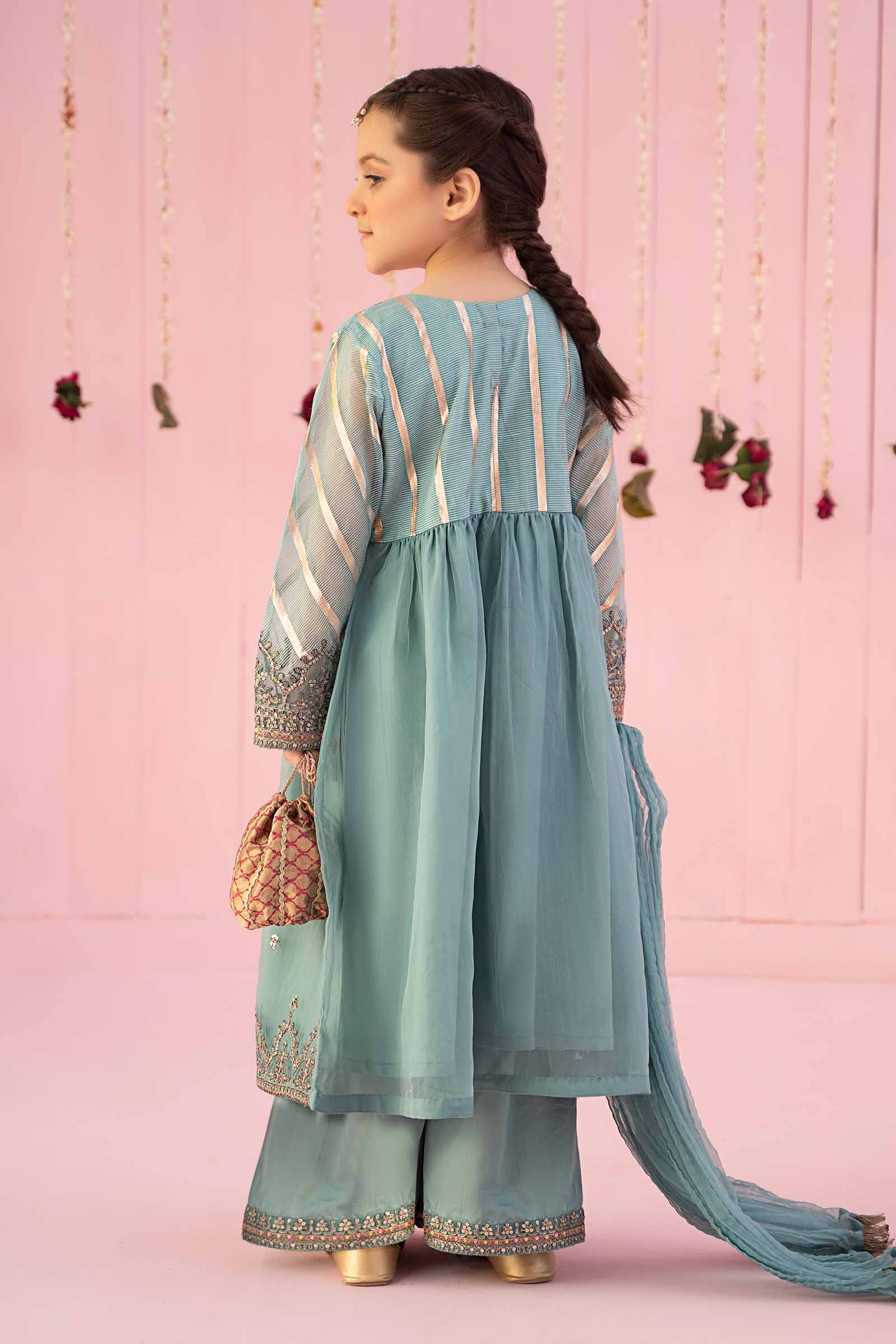 3 Piece Embroidered Organza Suit - Image 7