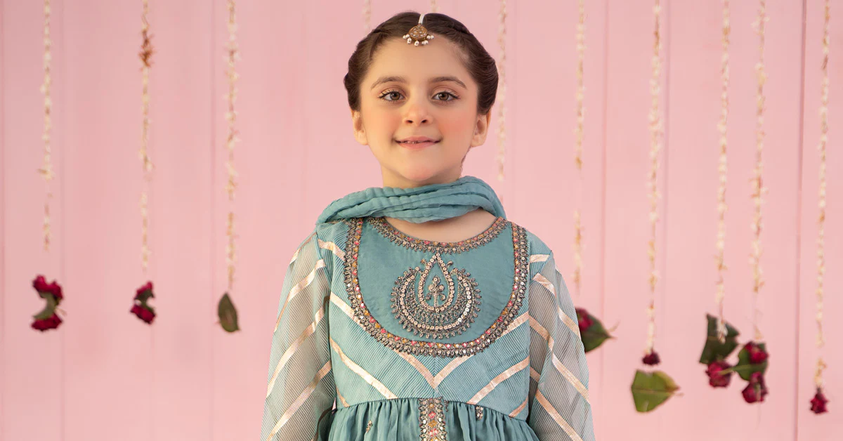 3 Piece Embroidered Organza Suit - Image 8