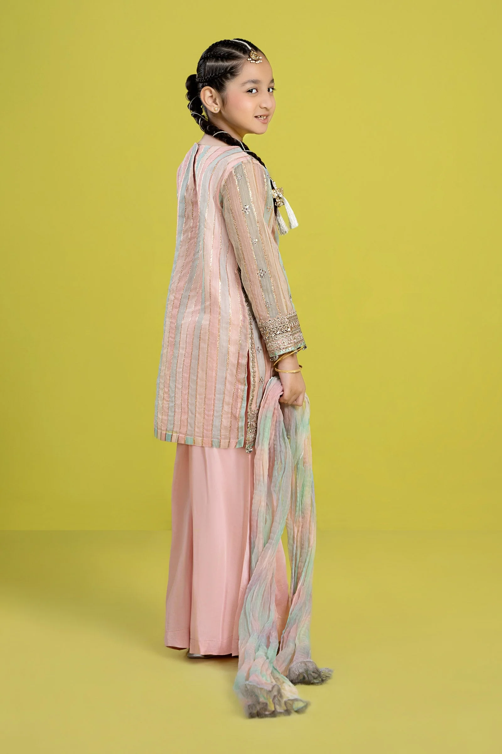 3 Piece Embroidered Yarn Dyed Suit - Image 6