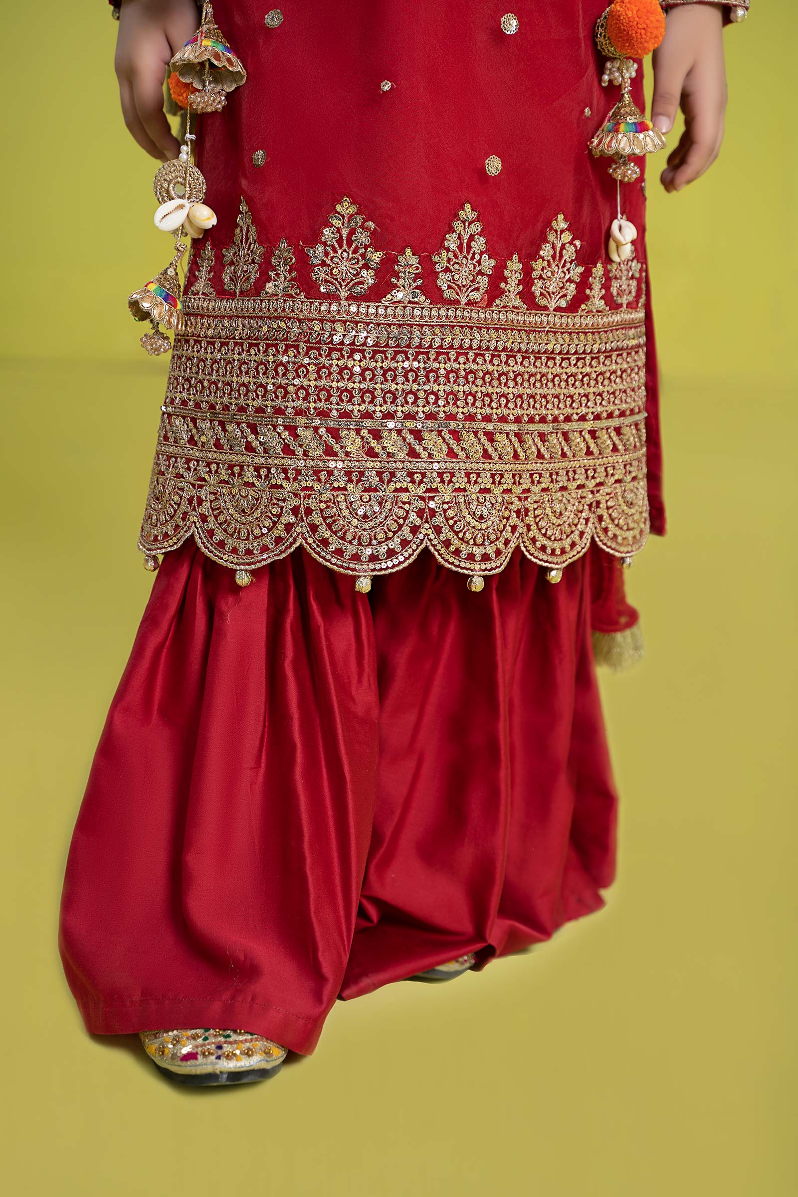 3 Piece Embroidered Organza Suit - Image 6