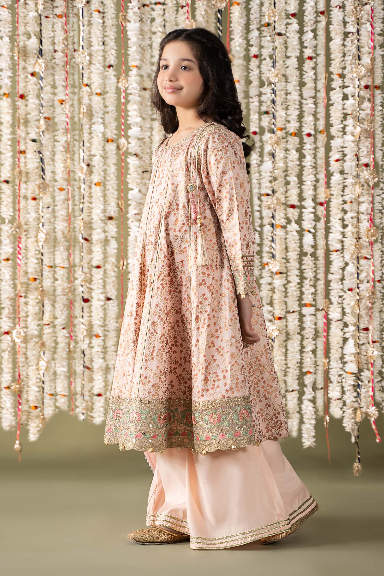 3 Piece Embroidered Cotton Satin Suit - Image 10