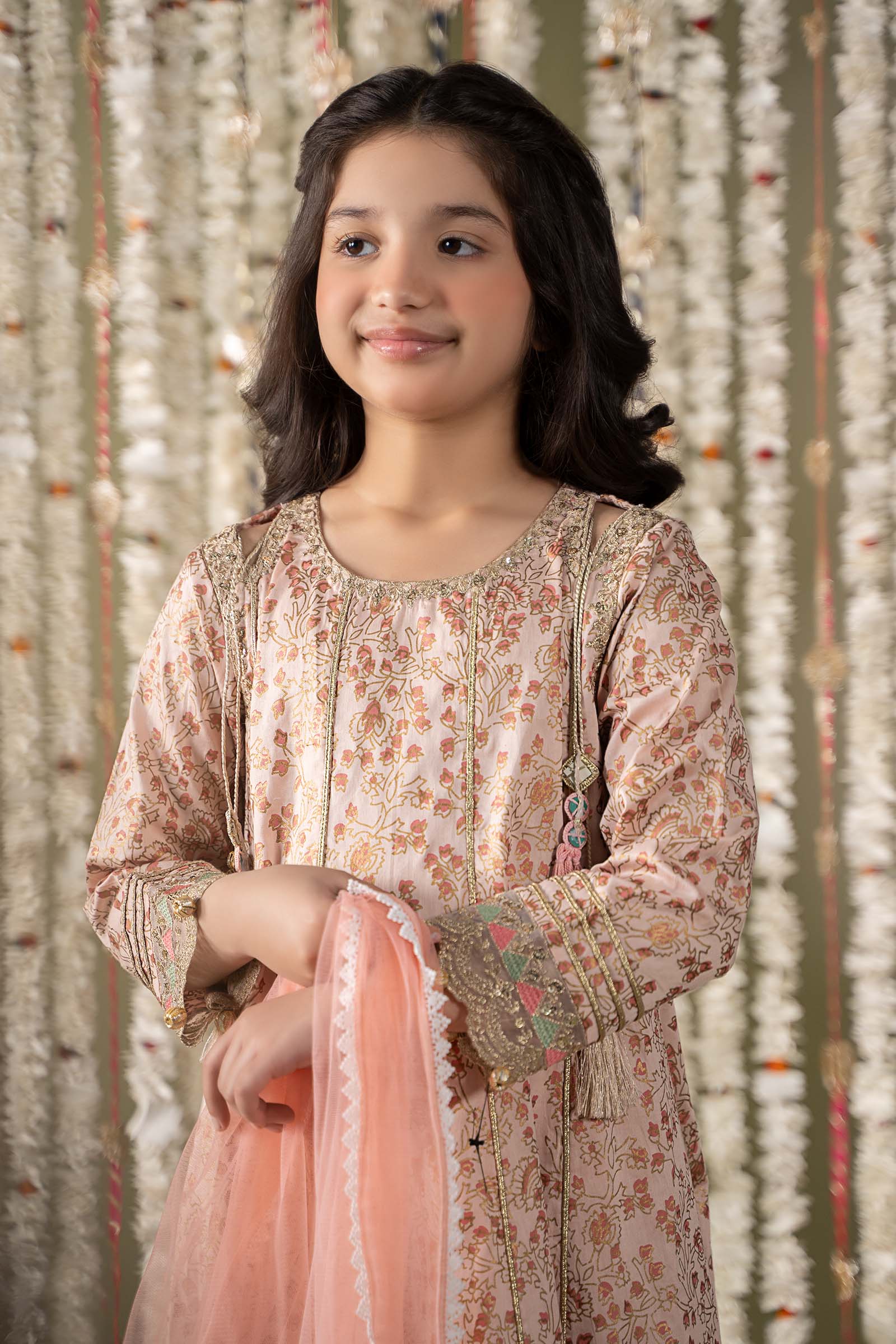 3 Piece Embroidered Cotton Satin Suit - Image 8