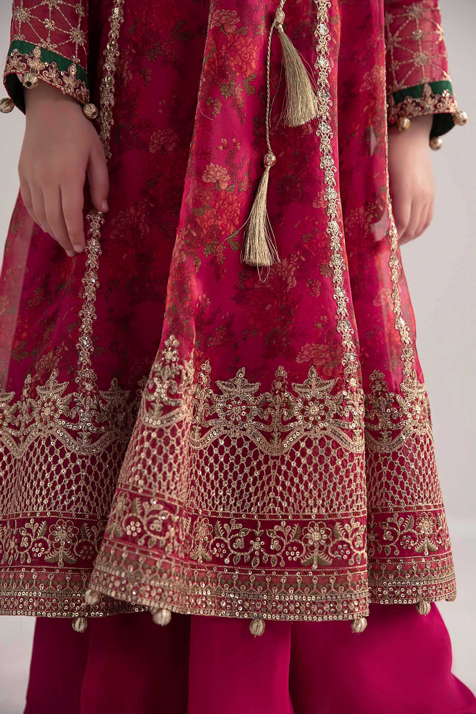 3 Piece Embroidered Poly Organza Suit - Image 4