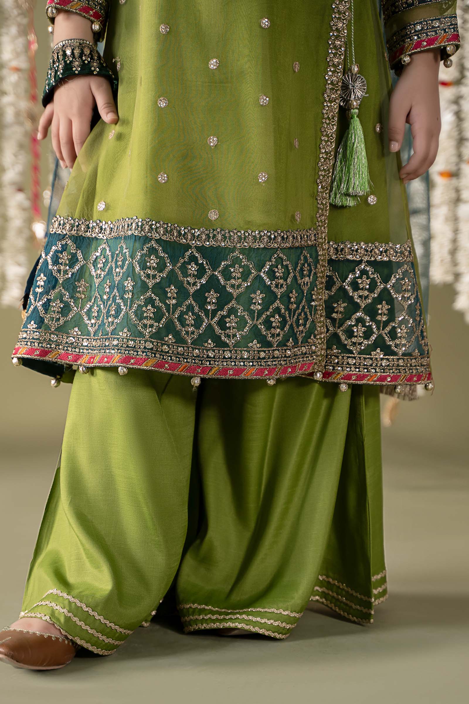 3 Piece Embroidered Organza Suit - Image 7