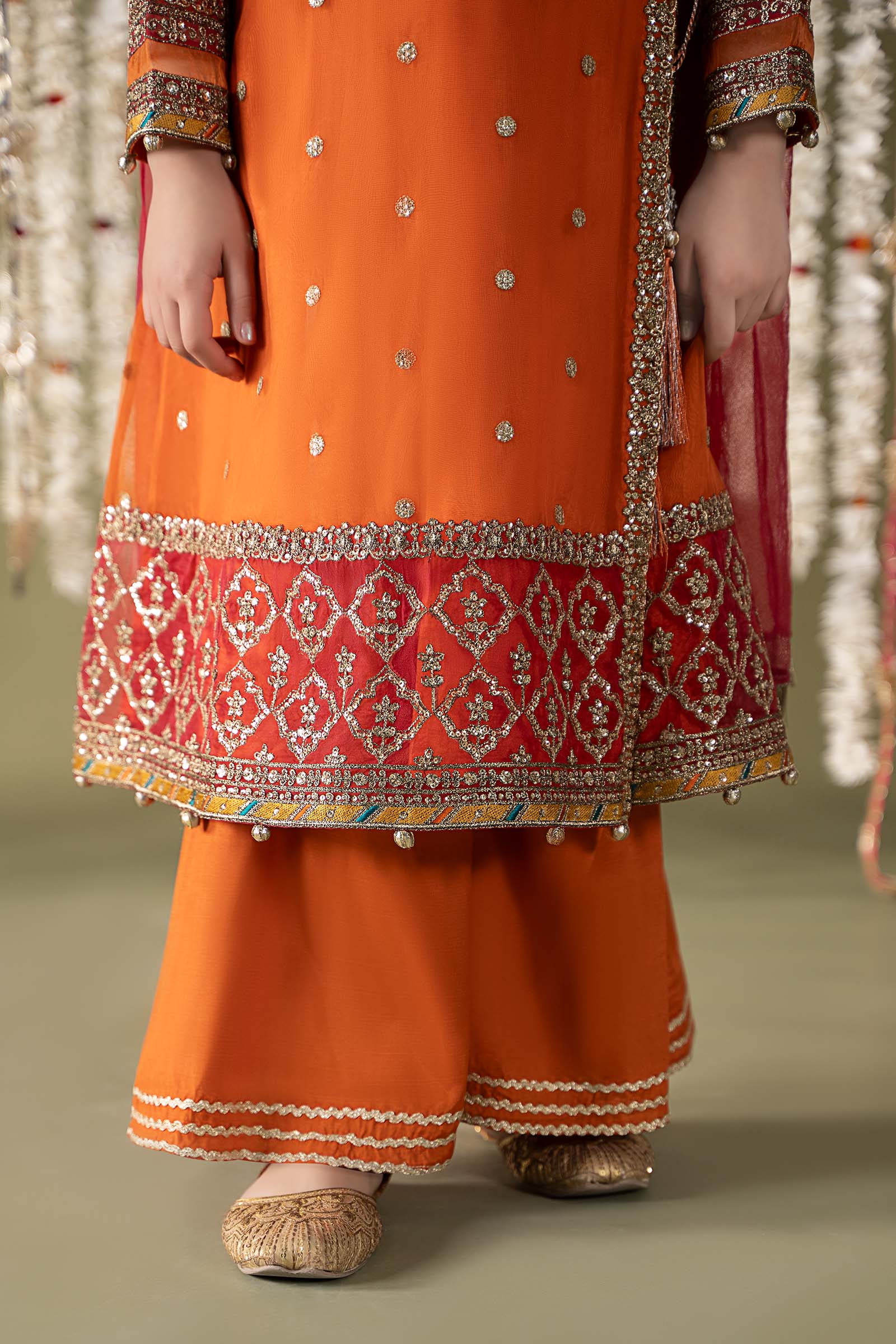 3 Piece Embroidered Organza Suit - Image 5