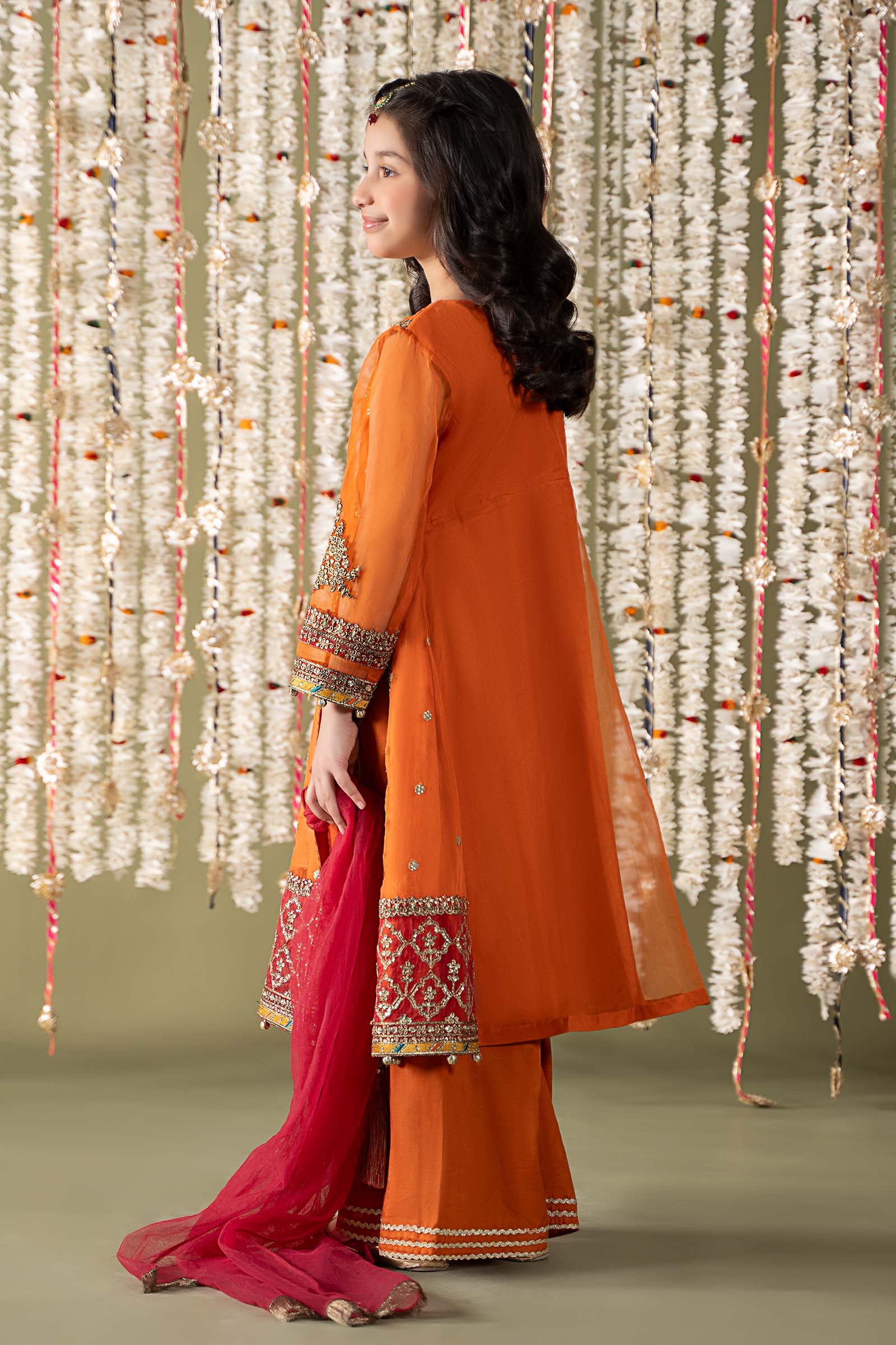 3 Piece Embroidered Organza Suit - Image 7